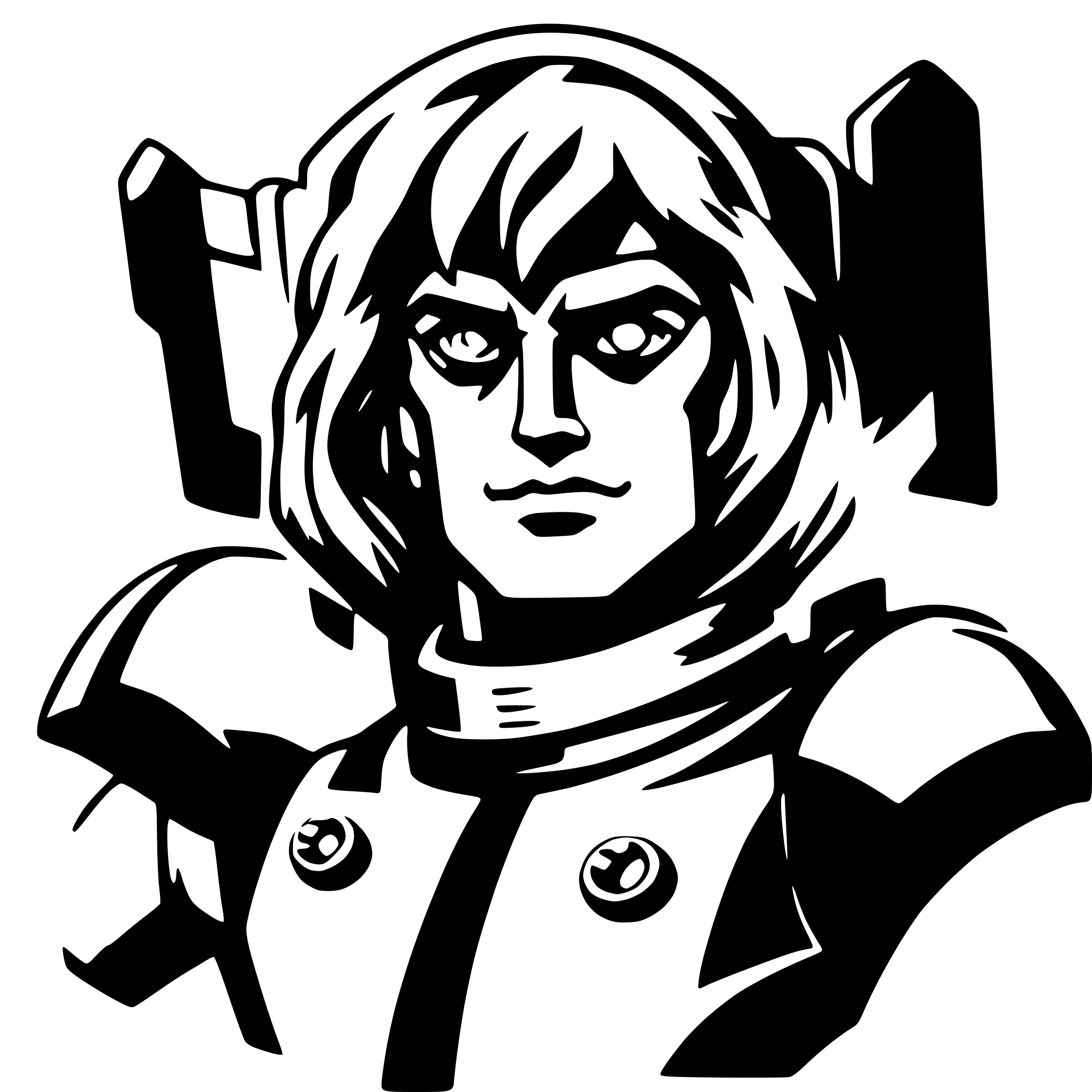 AI-generated SVG of a voltron