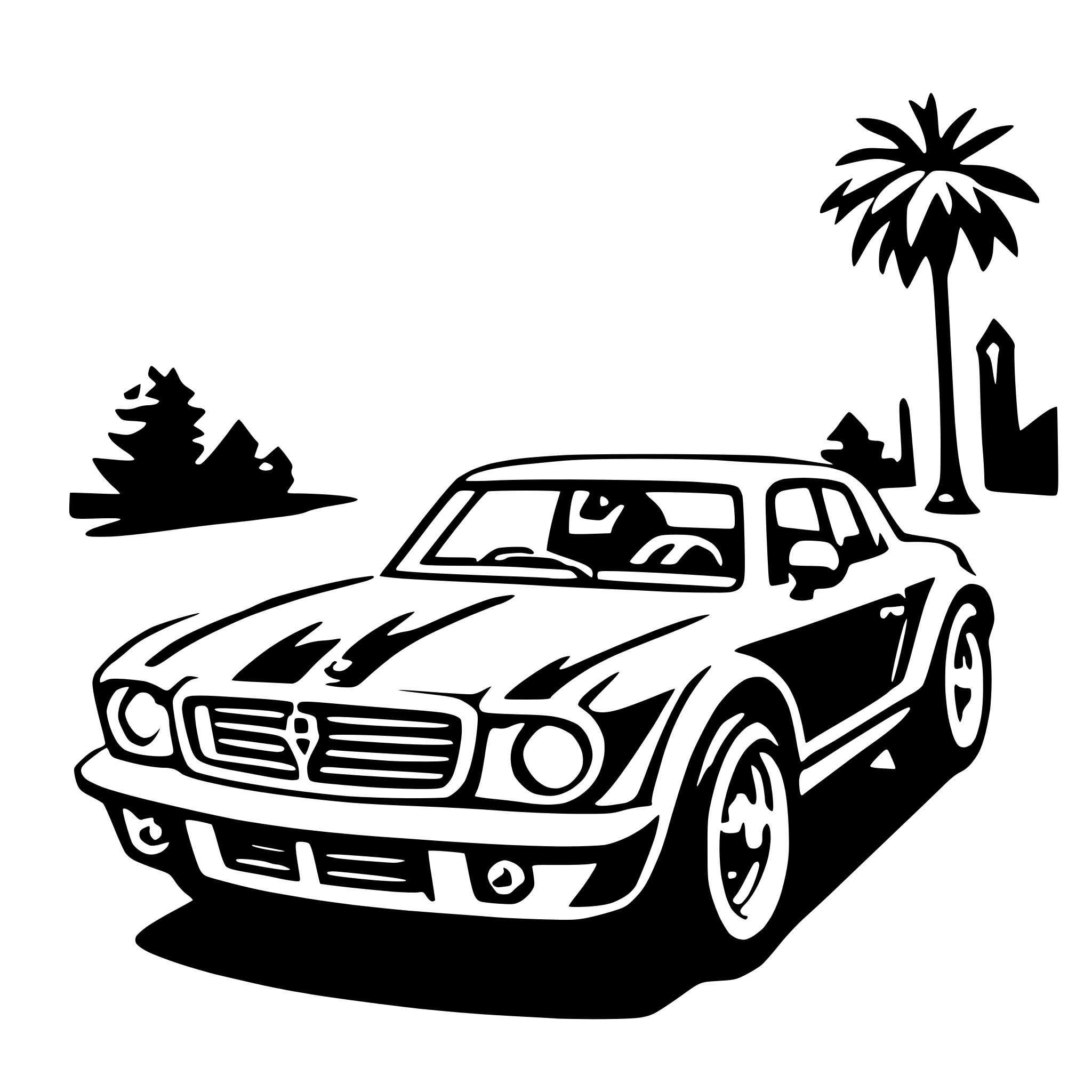 AI-generated SVG of a coupe