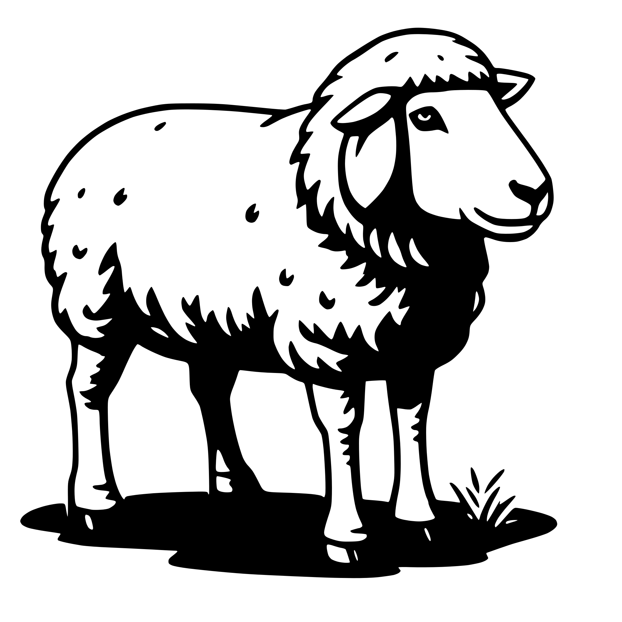 AI-generated SVG of 'sheep'