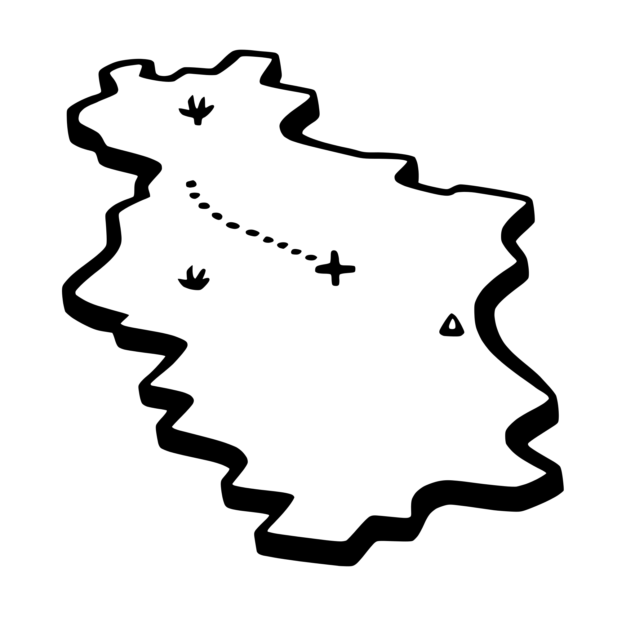 AI-generated SVG of a map