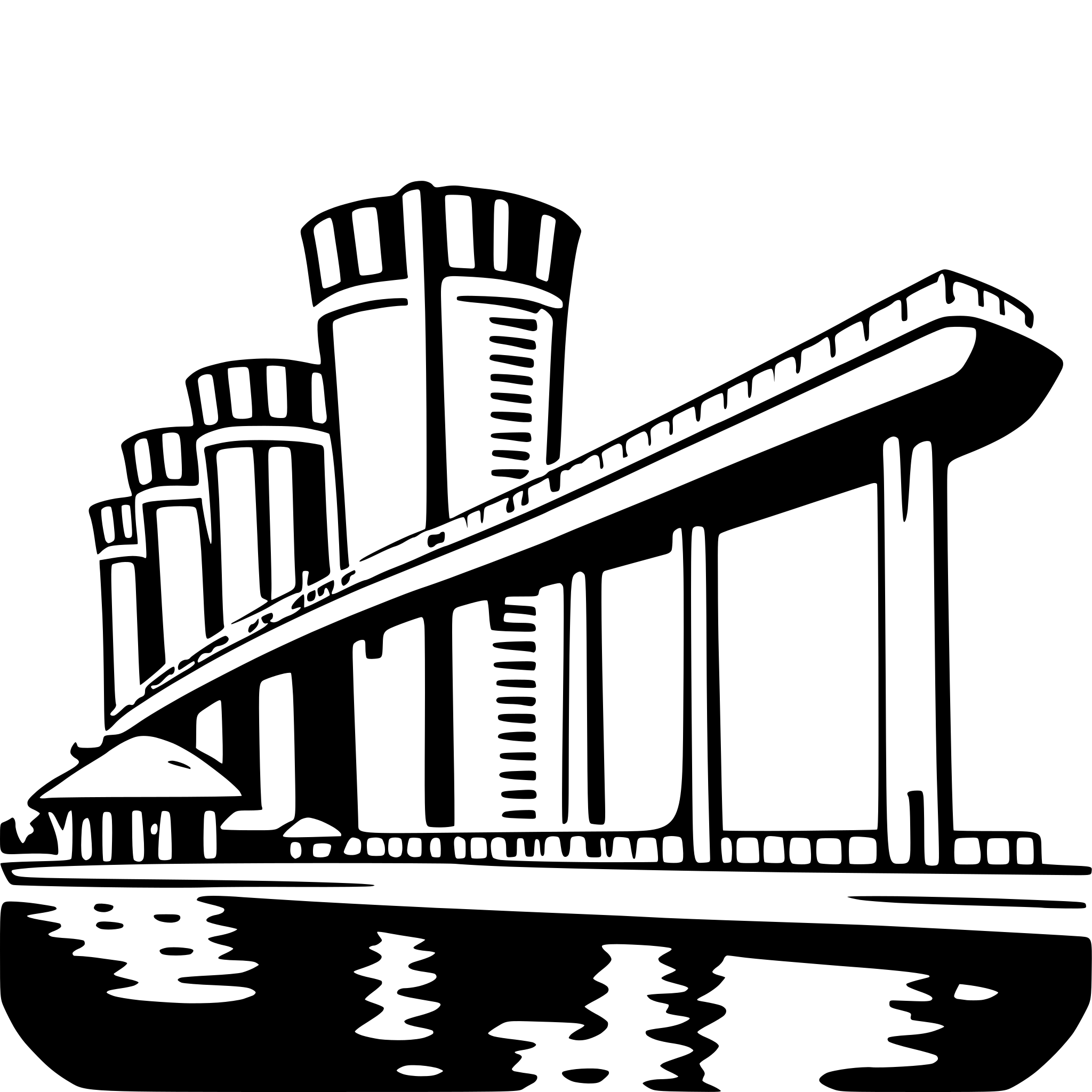 AI-generated SVG of 'marina bay sands'