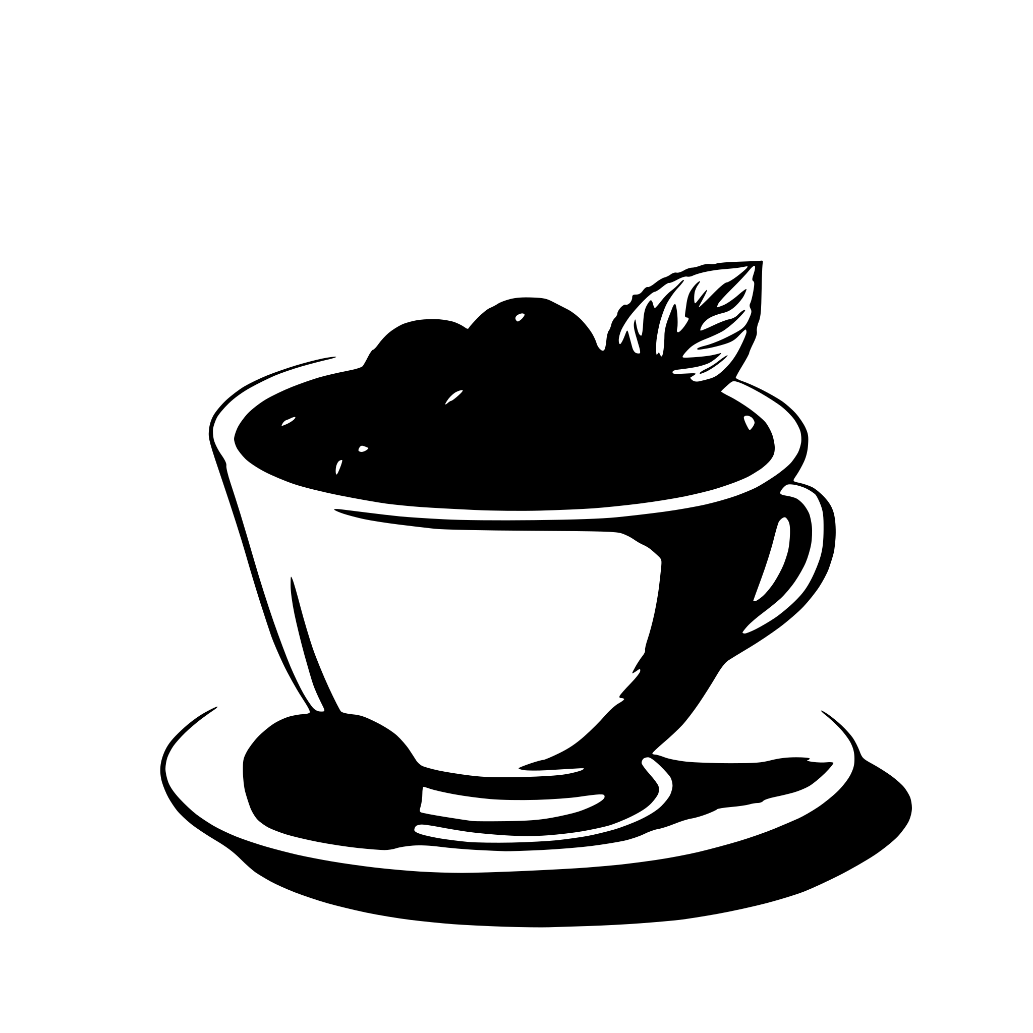 AI-generated SVG of 'A cup of raspberry pudding'