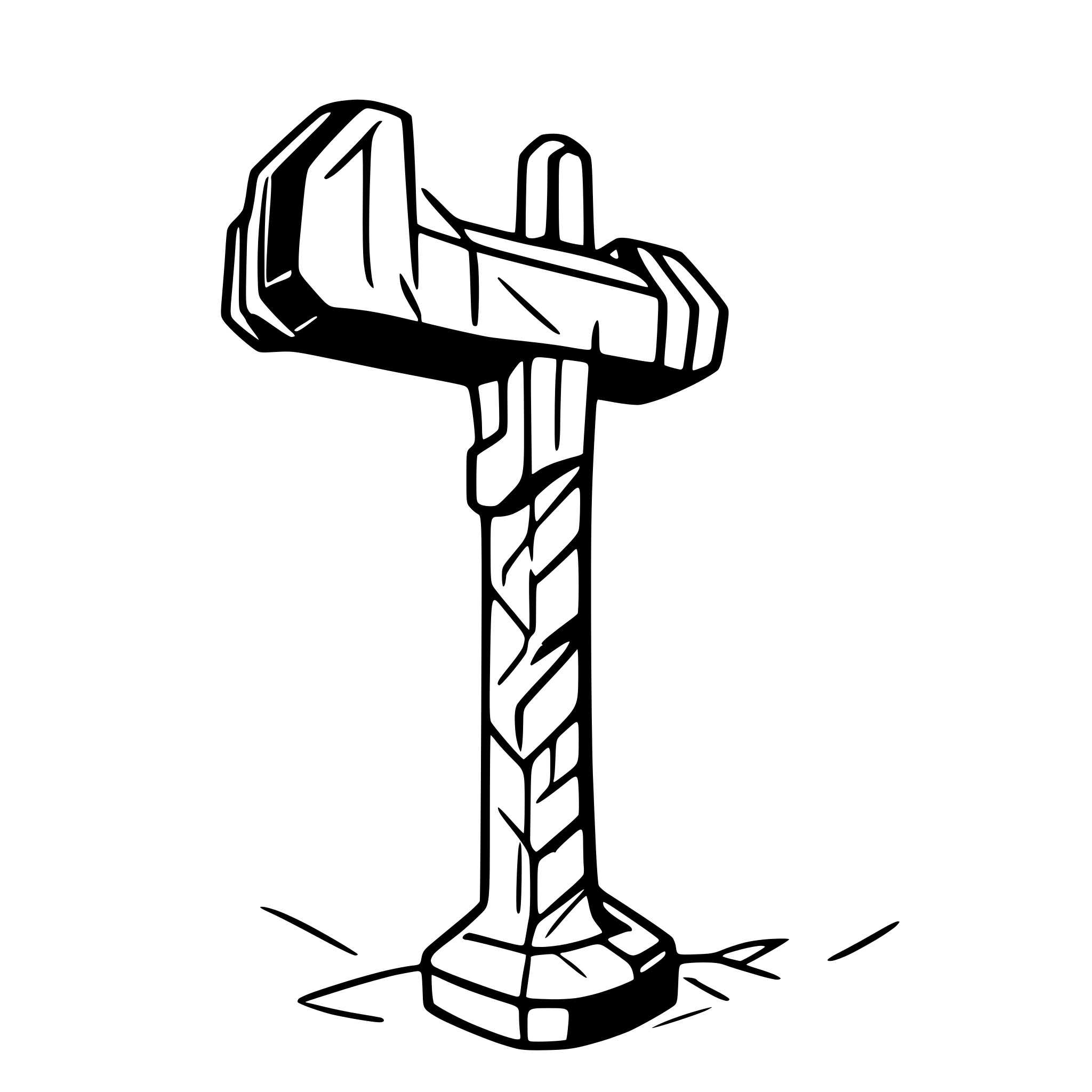 AI-generated SVG of a a sledgehammer for war
