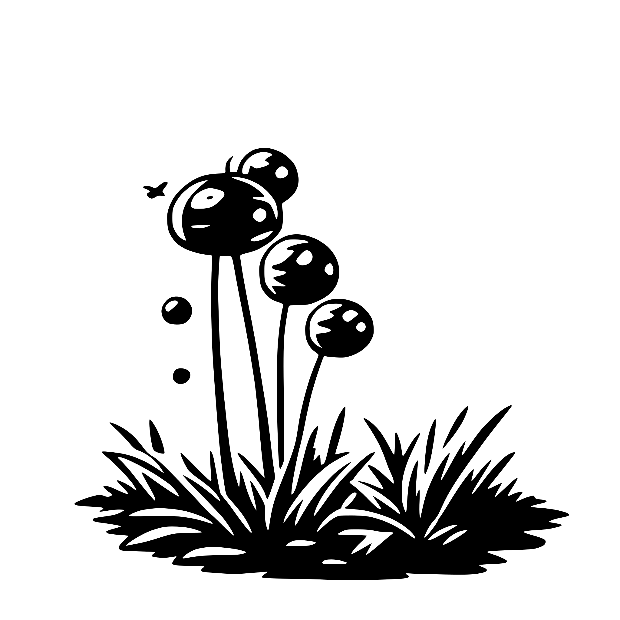 AI-generated SVG of 'fireflies'