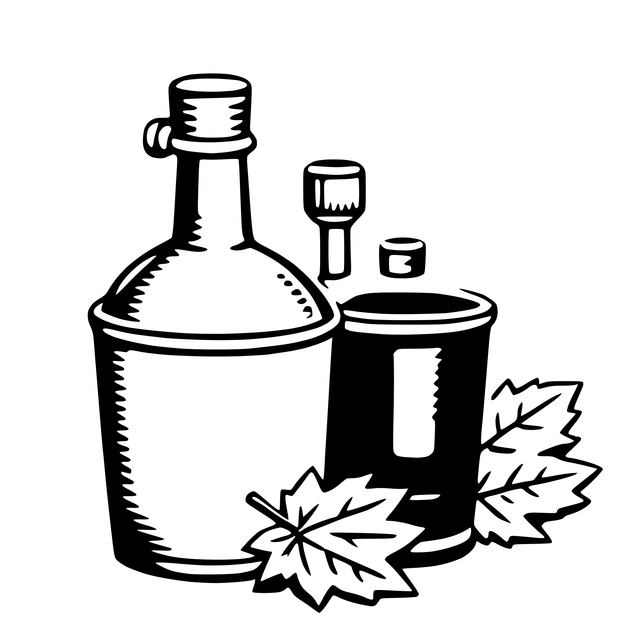 AI-generated SVG of a maple syrup