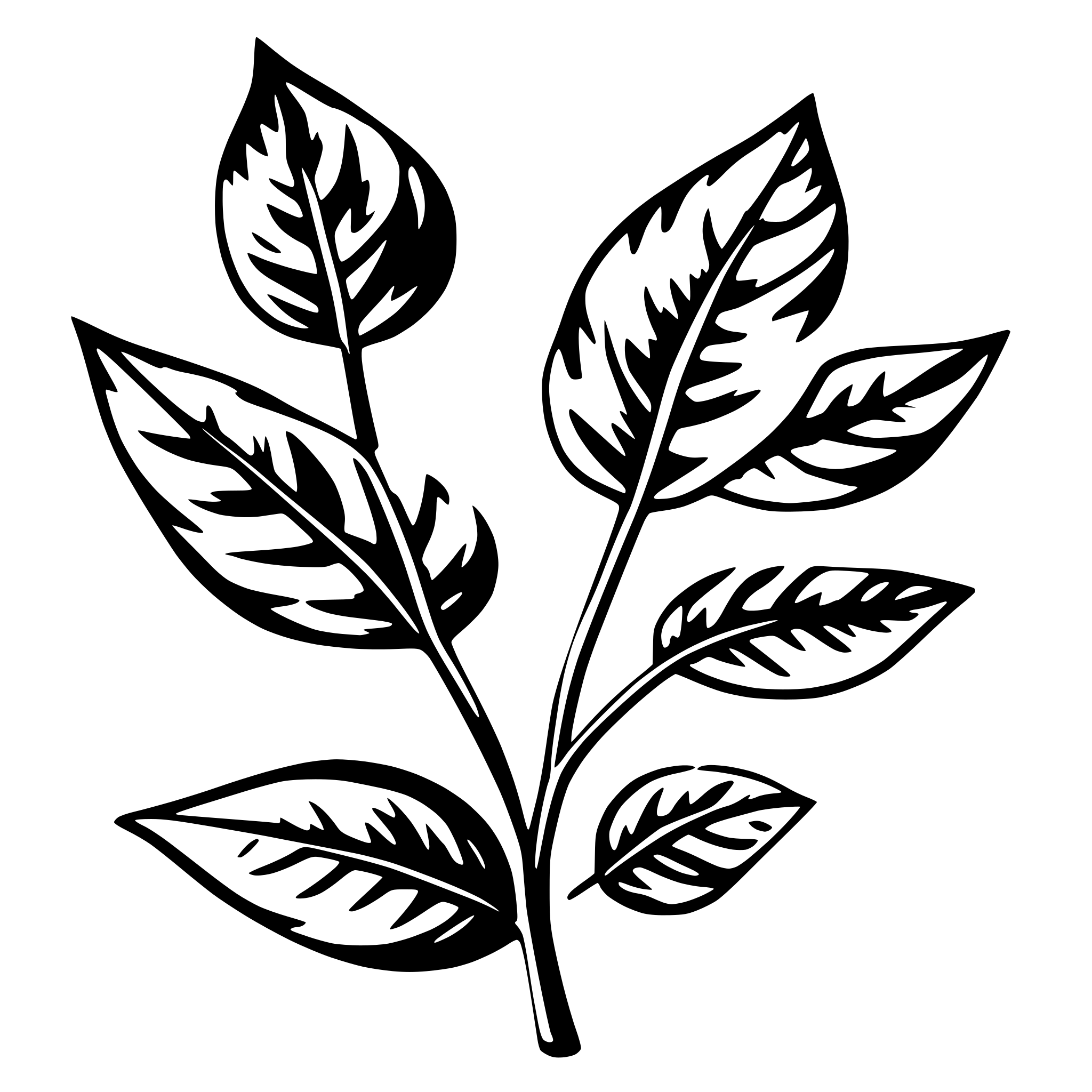 AI-generated SVG of a leaves