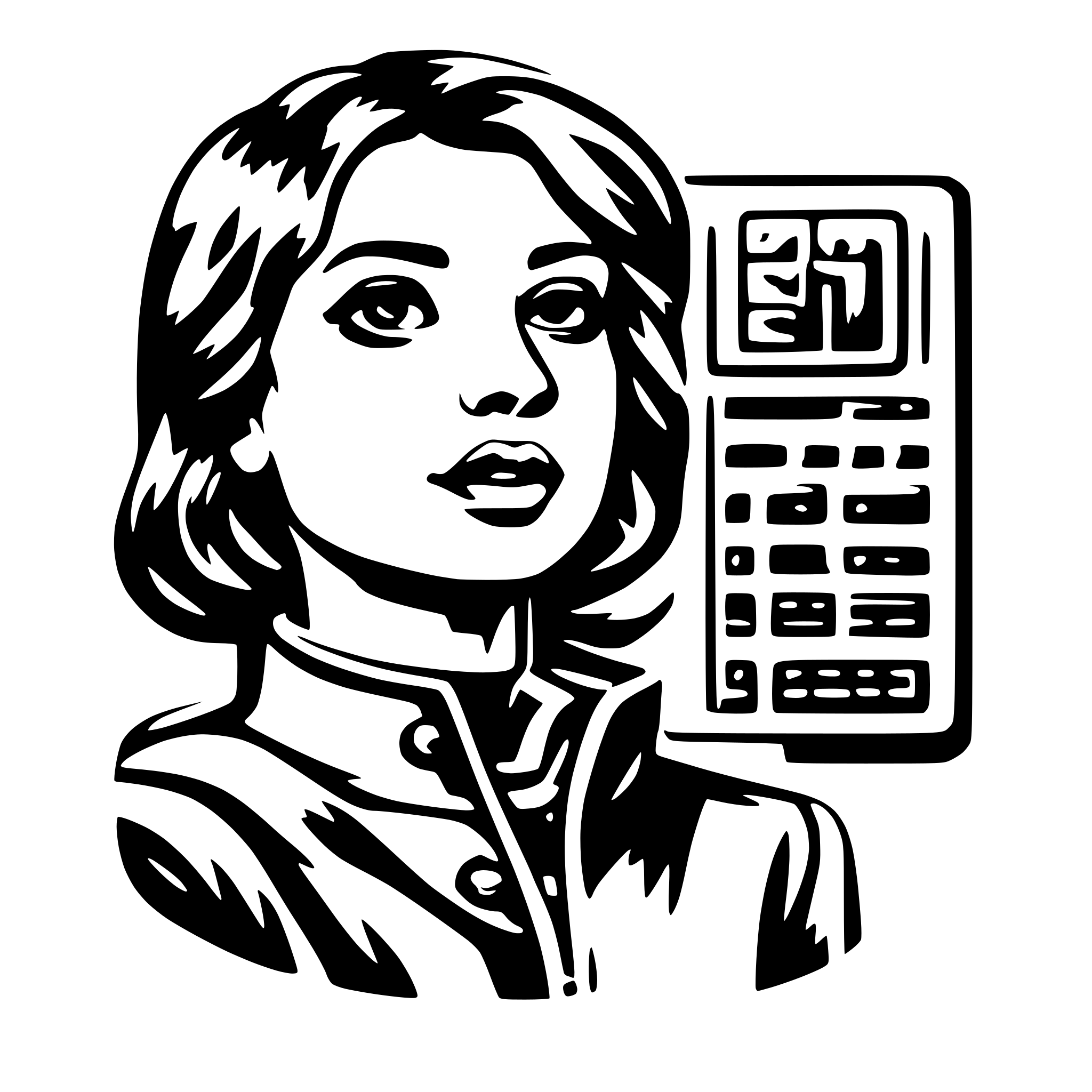 AI-generated SVG of 'natural language processing'