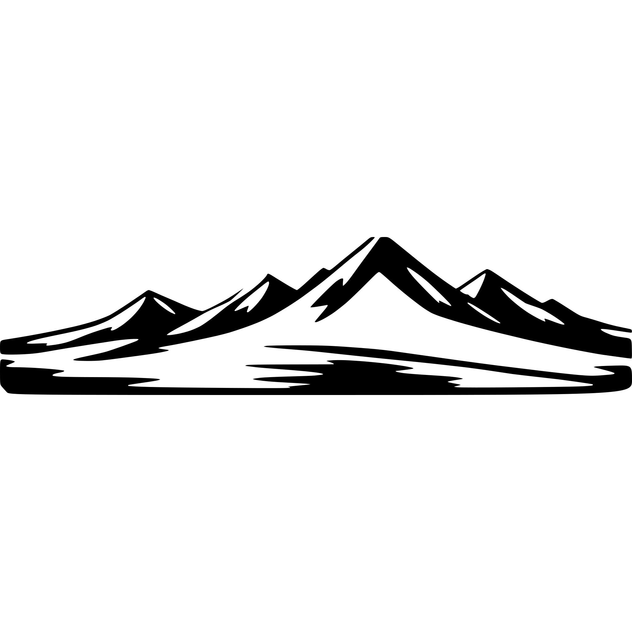AI-generated SVG of a i need a minimalistic siluette of a mountain range that can be seen on the horizont. The range should contain at least 5 mountains next to each other in a horizontal arrangement AI-generated SVG of a i need a minimalistic siluette of a mountain range that can be seen on the horizont. The range should contain at least 5 mountains next to each other in a horizontal arrangement