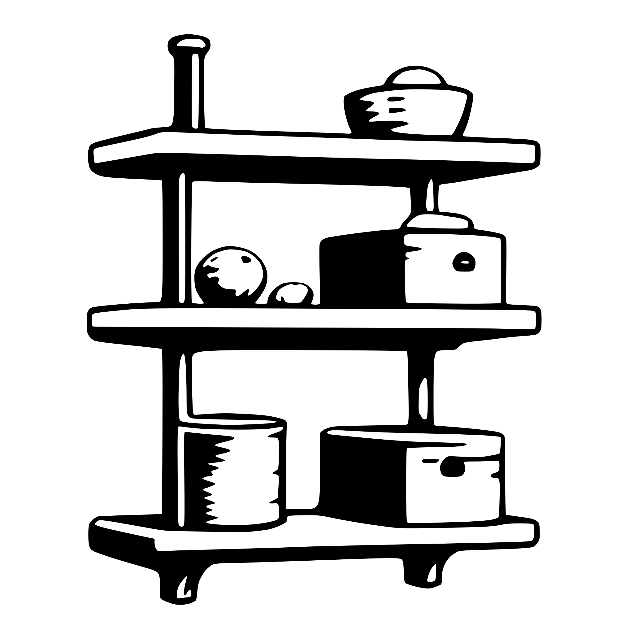 AI-generated SVG of 'shelf'