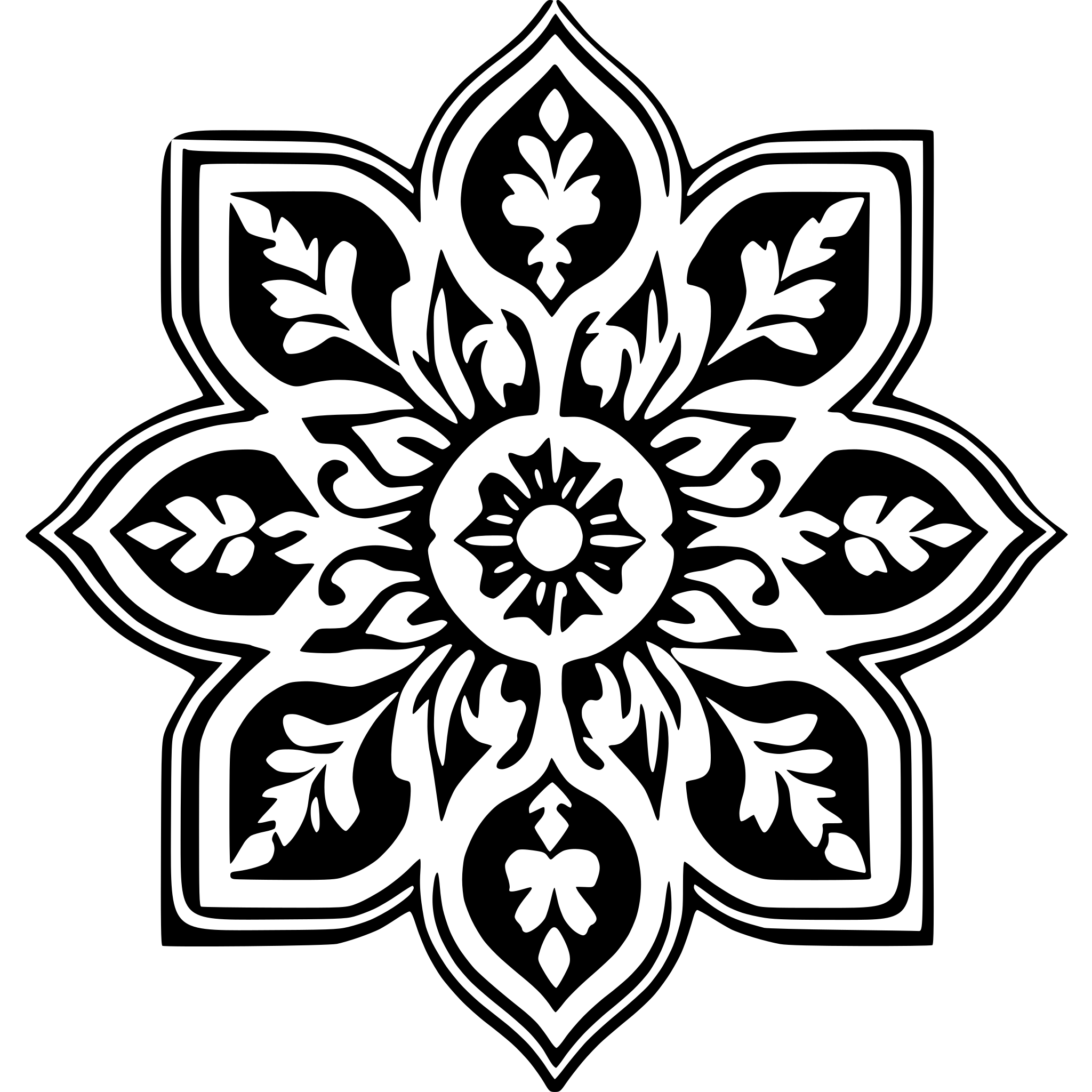 AI-generated SVG of a Stylish trim molding for door Victorian era stencil
