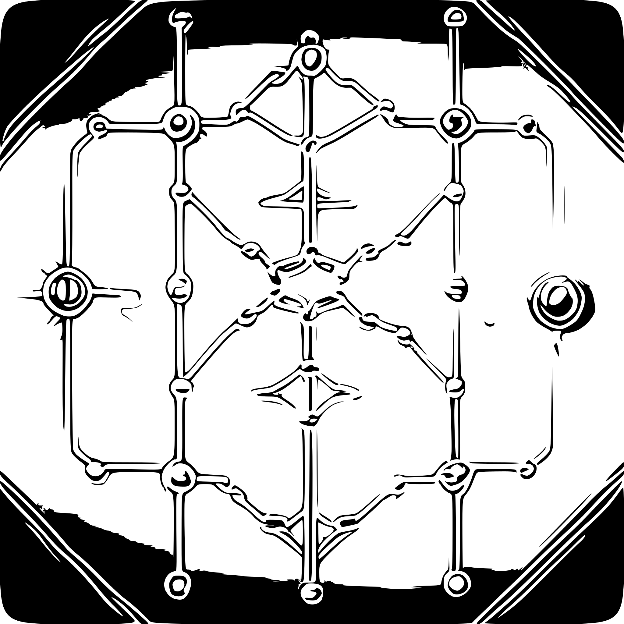 AI-generated SVG of 'neural network schematic'