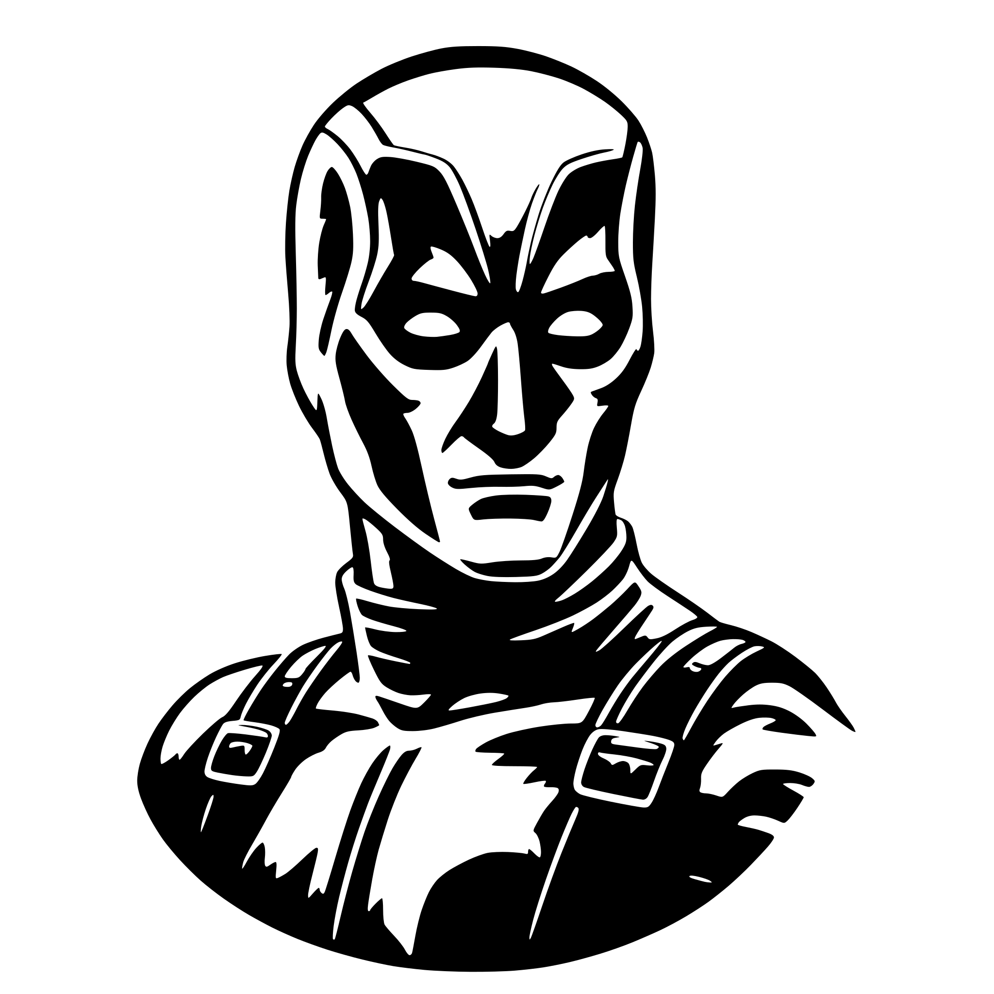 AI-generated SVG of 'deadpool'