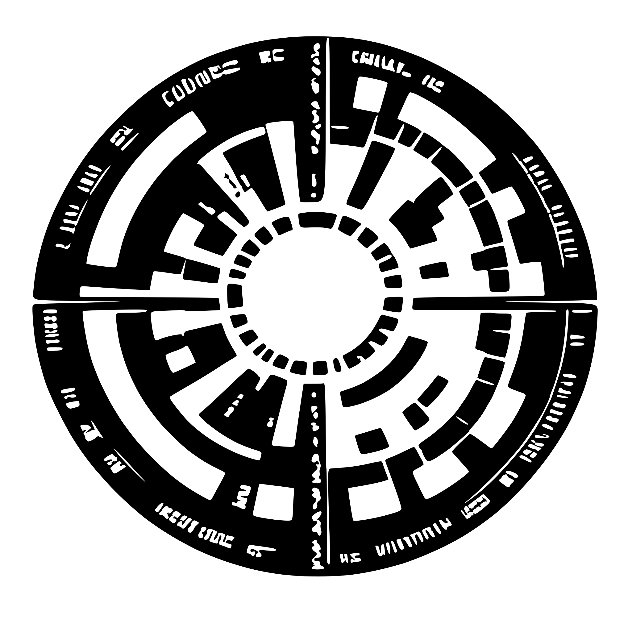 AI-generated SVG of a circular gene map with highlighted genes