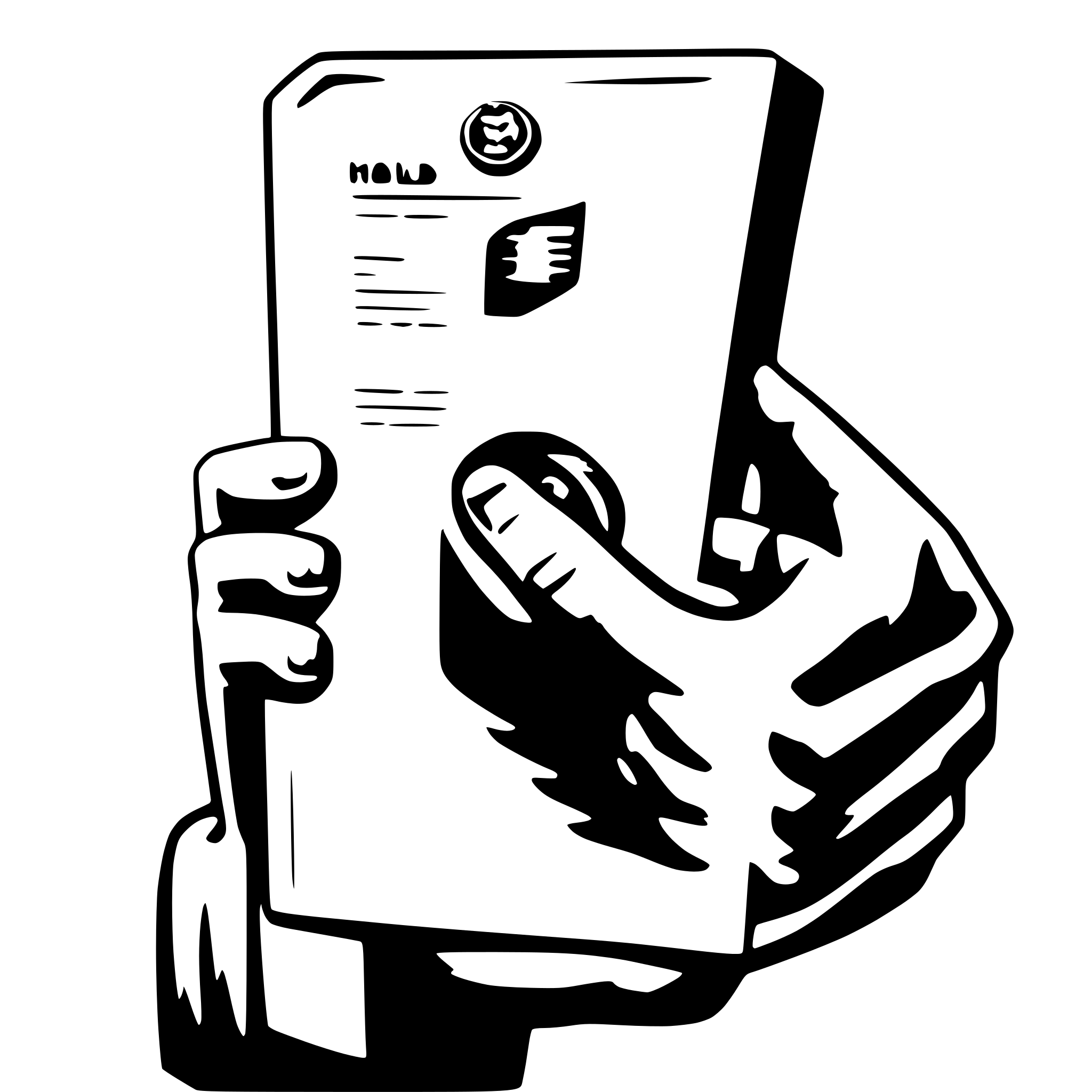 AI-generated SVG of 'hold bill'
