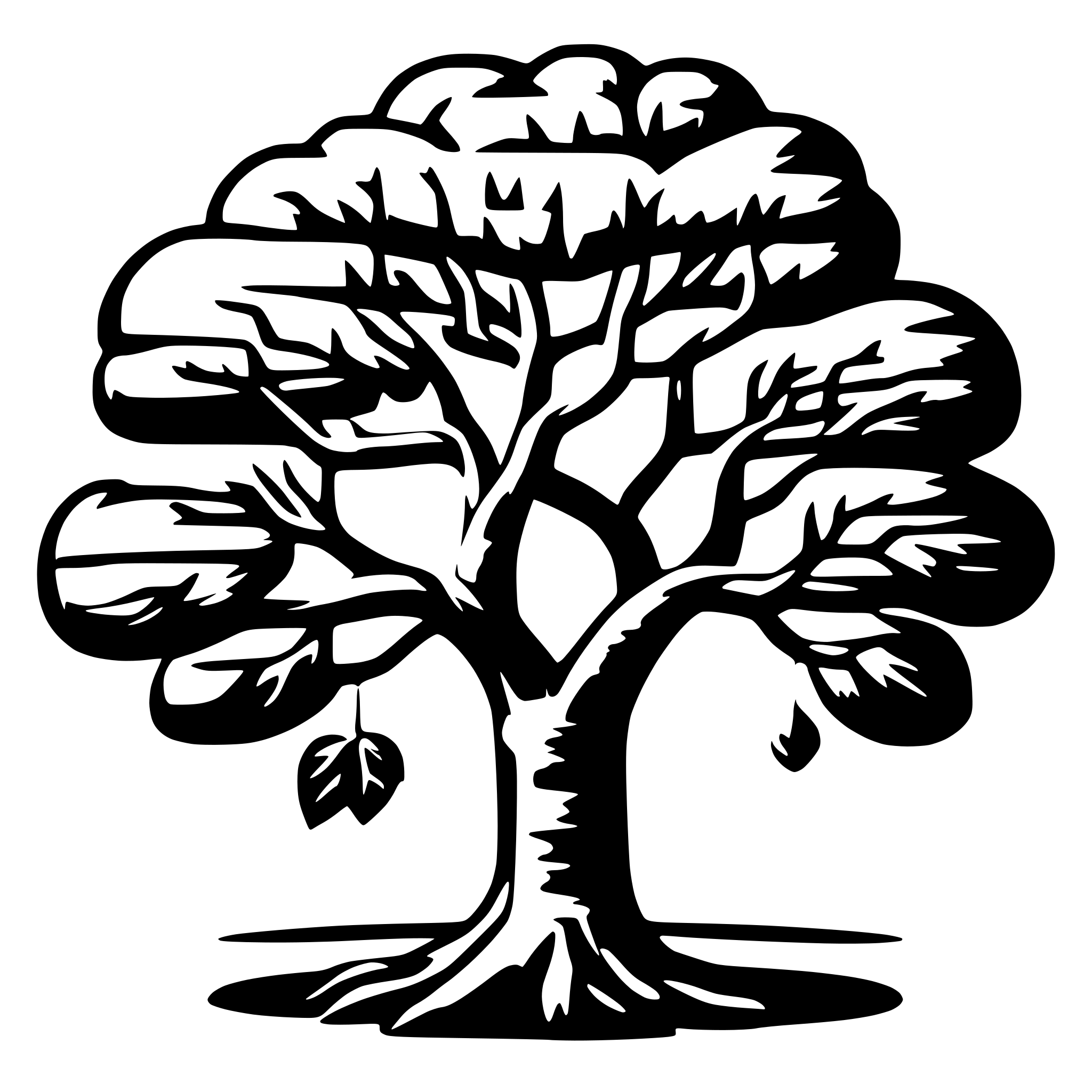 AI-generated SVG of a Tree of Life