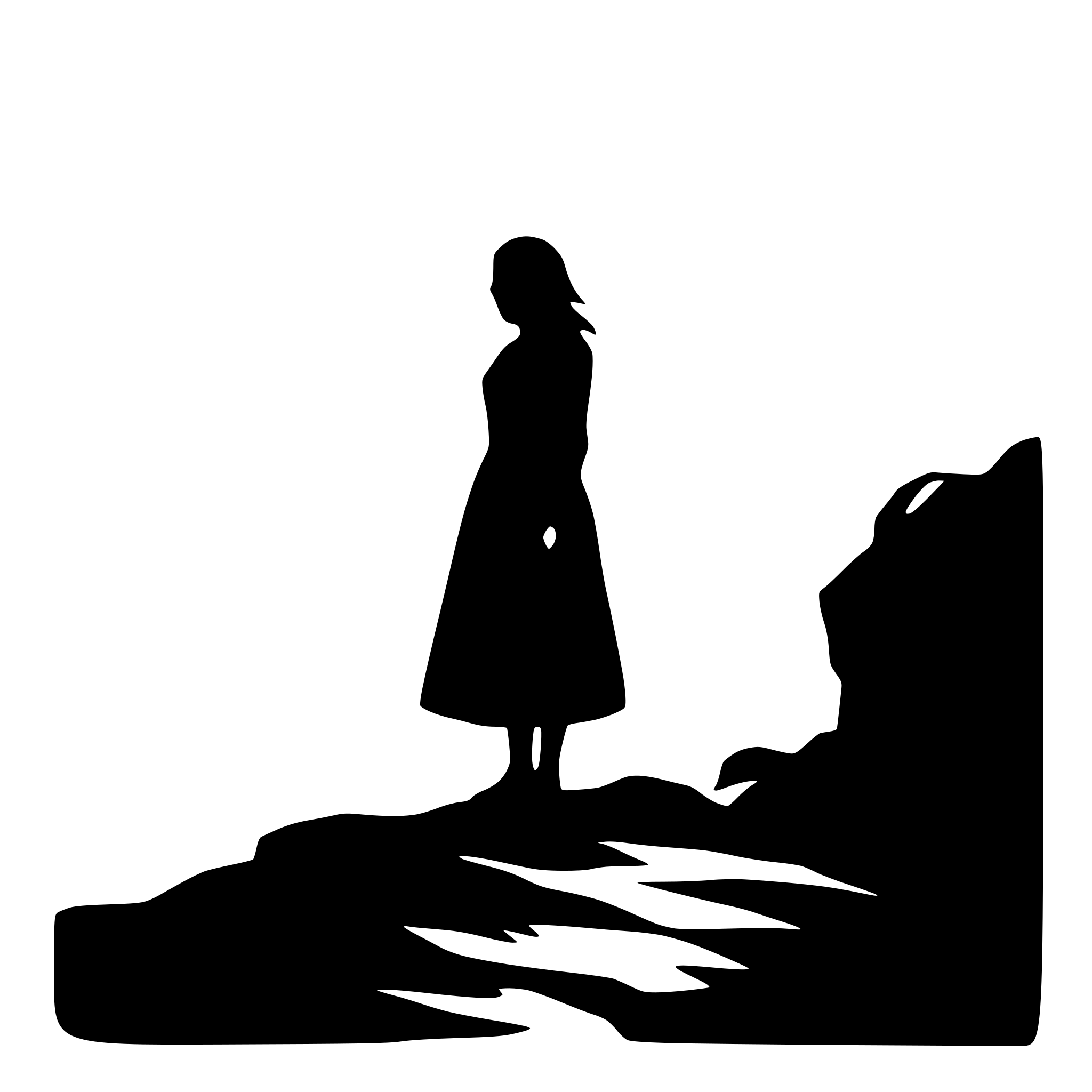 AI-generated SVG of a a mourning woman on a desolate cliff