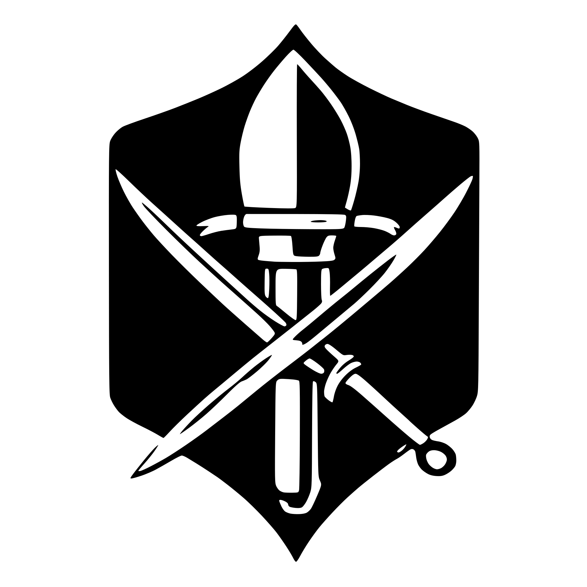AI-generated SVG of a barbershop logo with a scissor in the middle