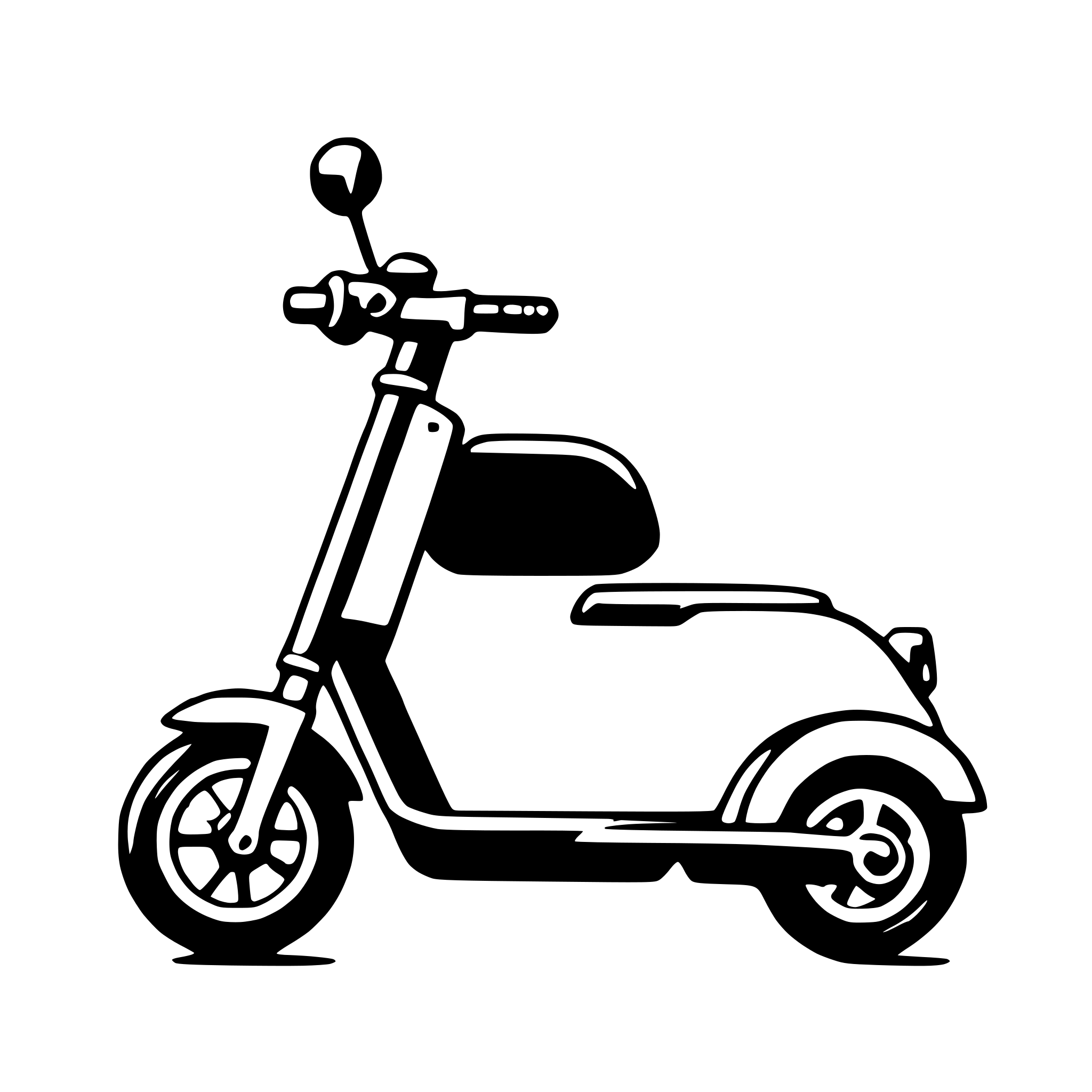 AI-generated SVG of a electric scooter