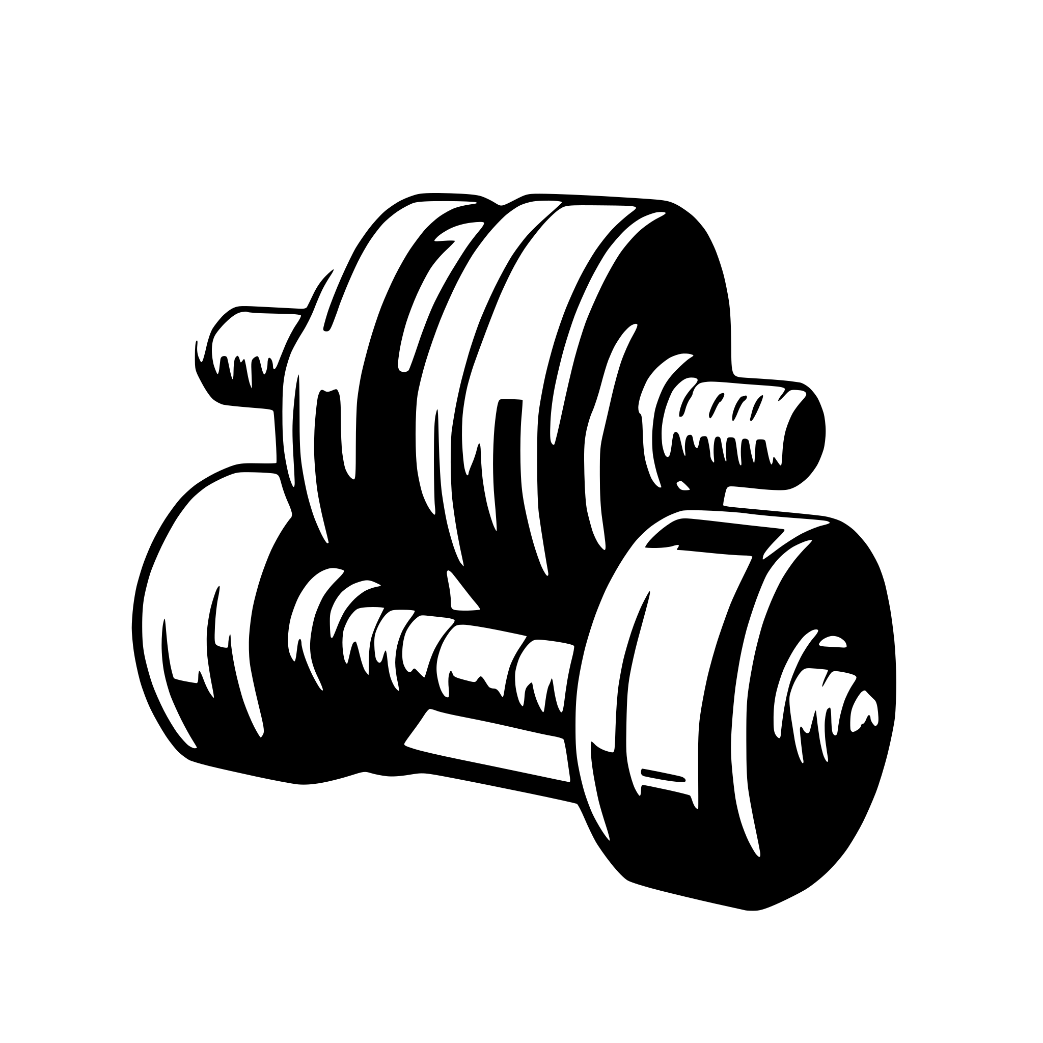 AI-generated SVG of 'dumbell'