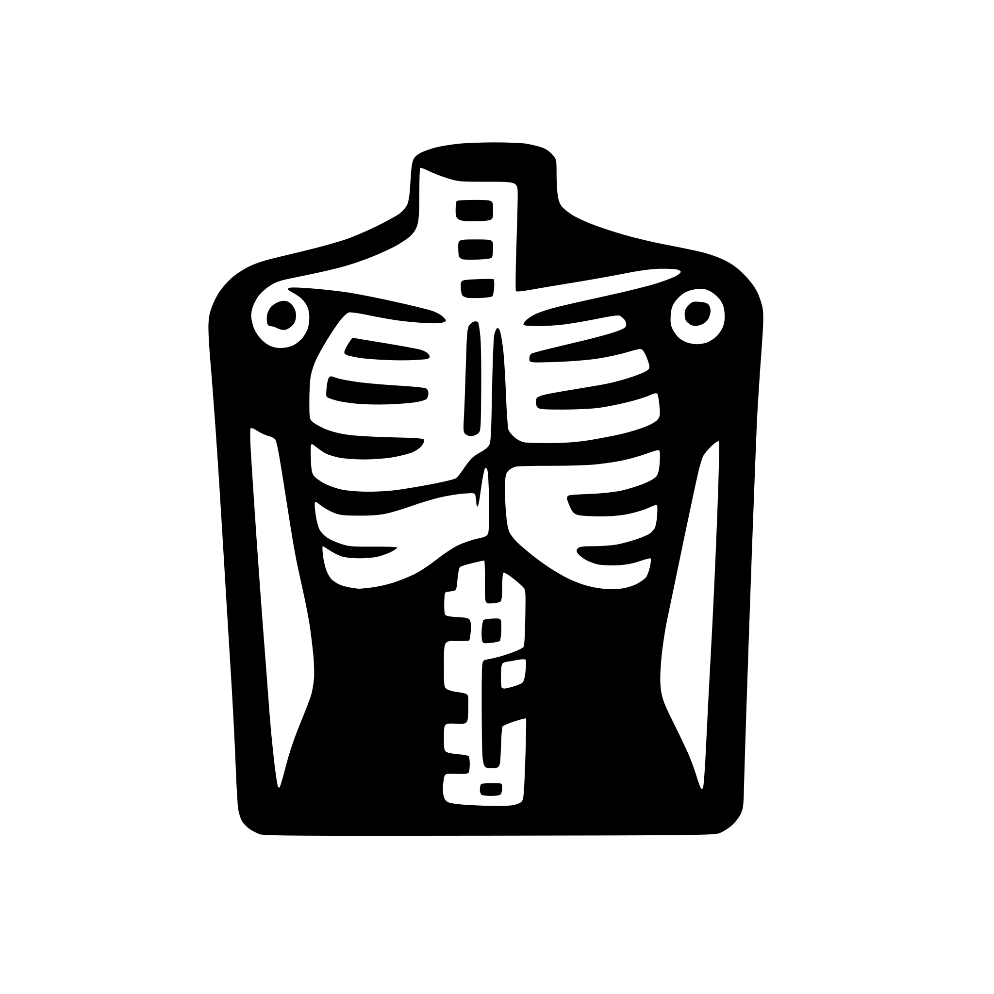 AI-generated SVG of a chest x ray