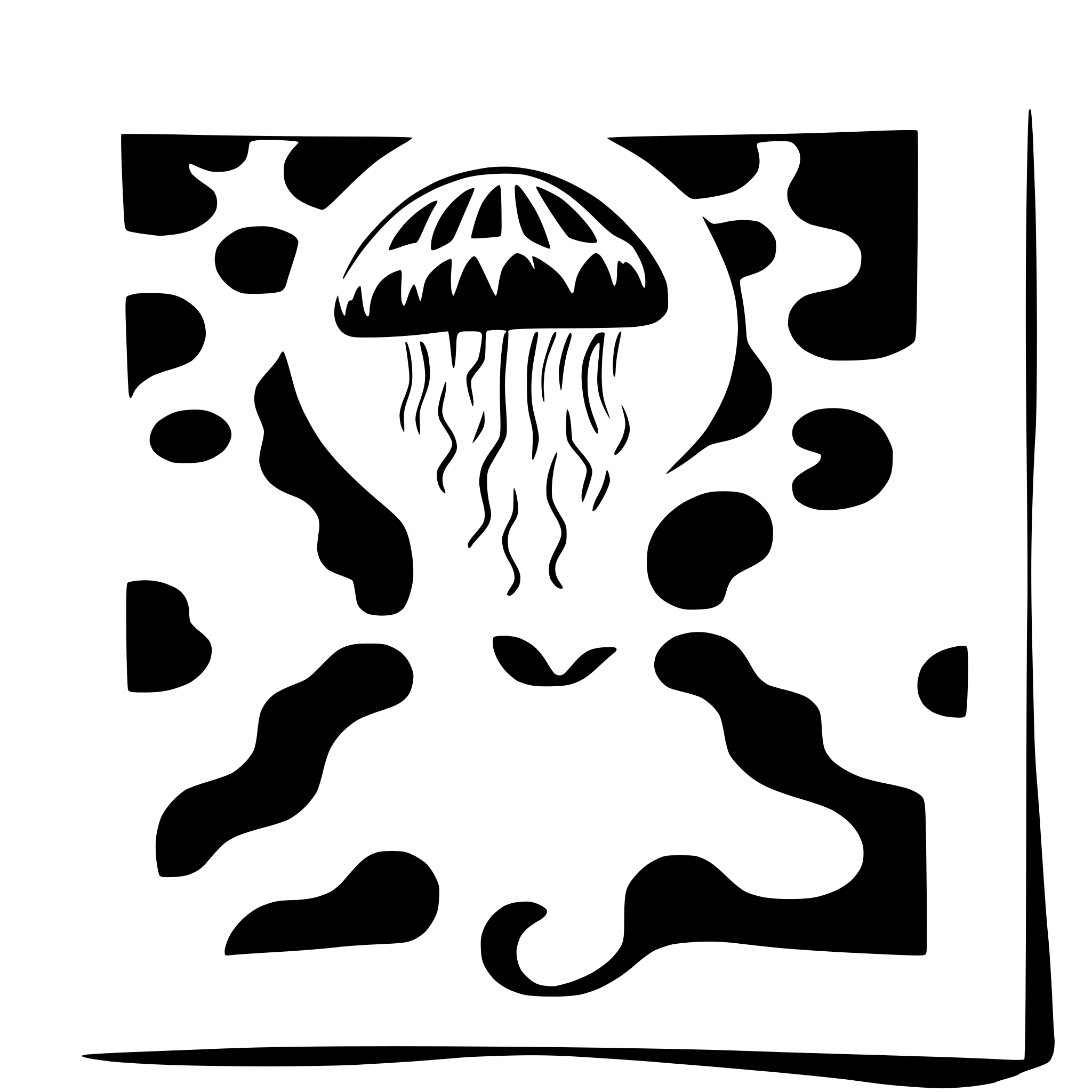 AI-generated SVG of a jellyfish drifting in ocean