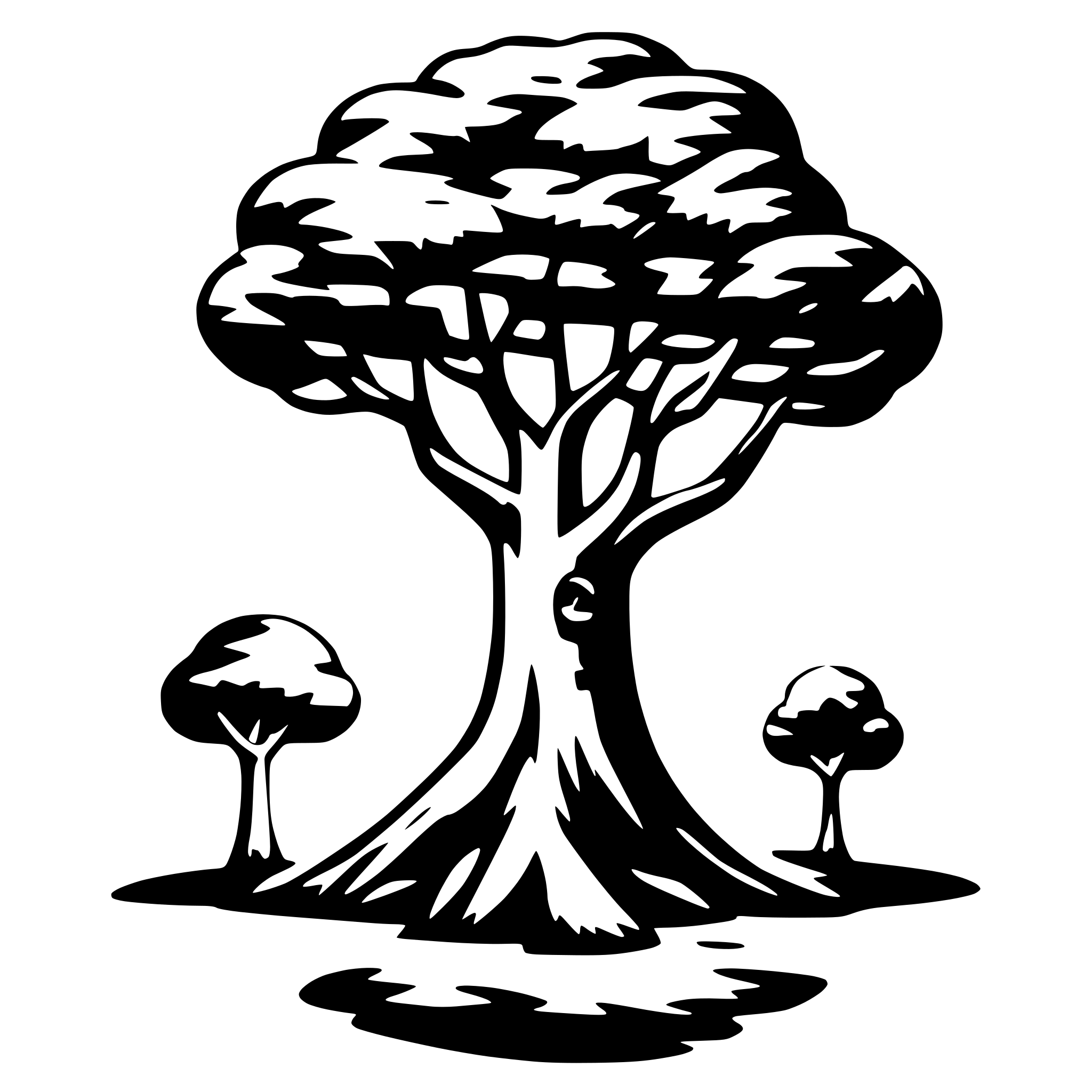 AI-generated SVG of 'familiy tree'