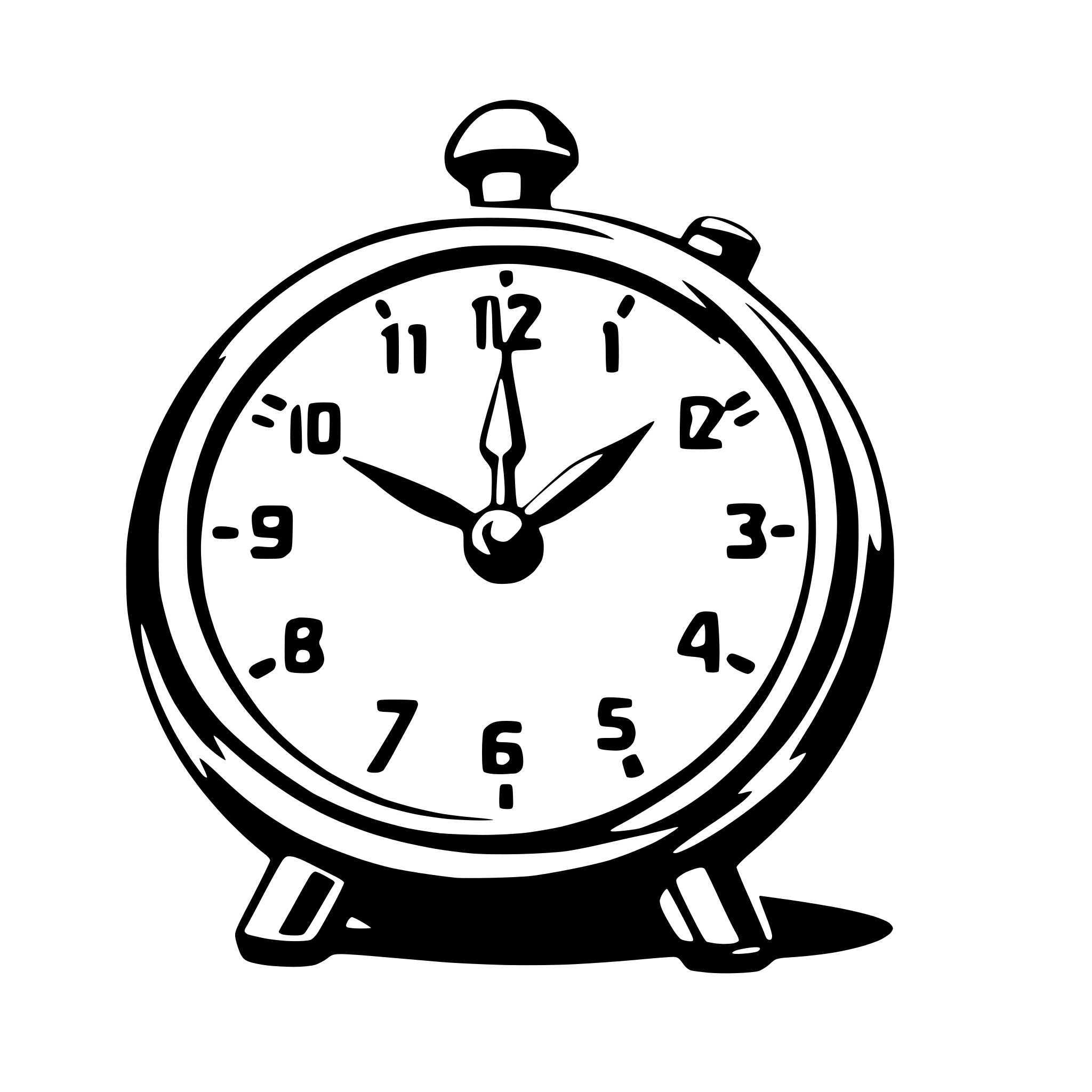 AI-generated SVG of 'alarm clock'