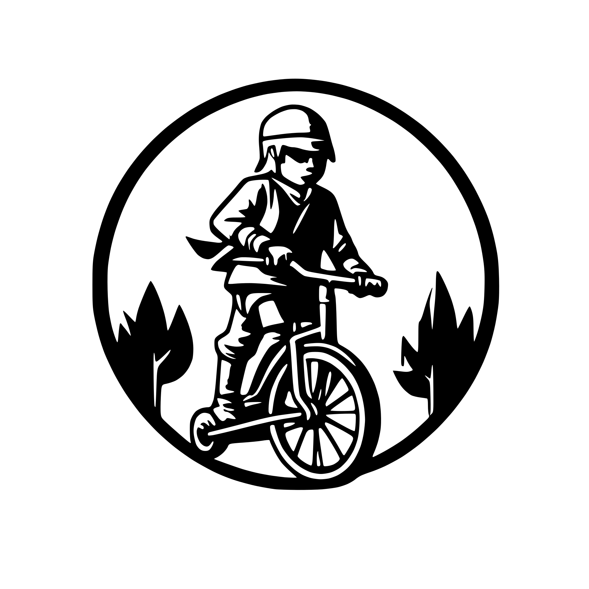 AI-generated SVG of 'samurai riding a unicycle'
