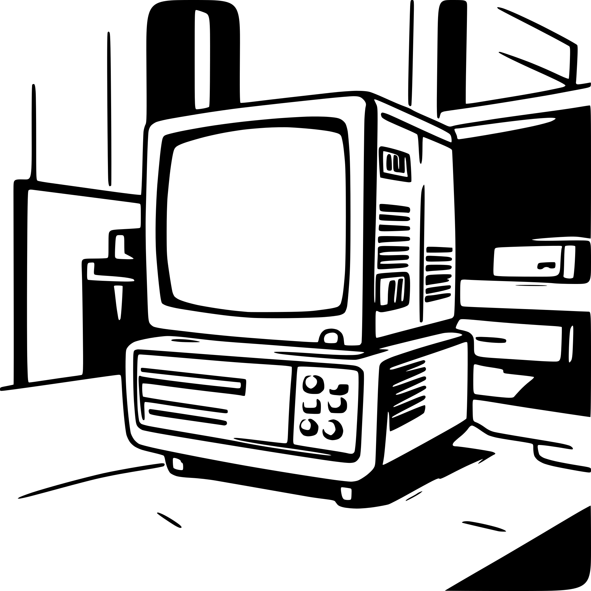 AI-generated SVG of a a crt computer monitor in a nostalgic setting
