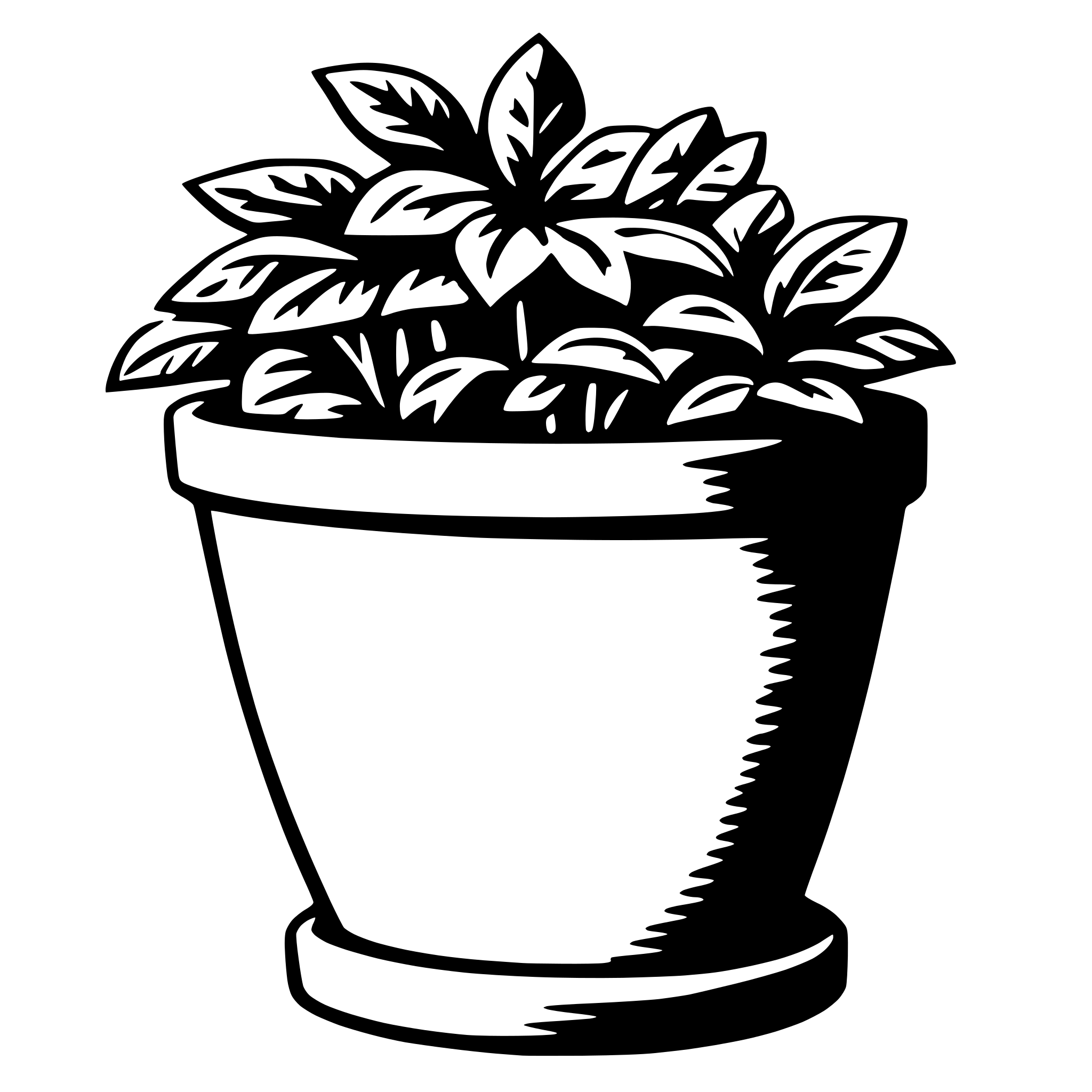 AI-generated SVG of a flowerpot