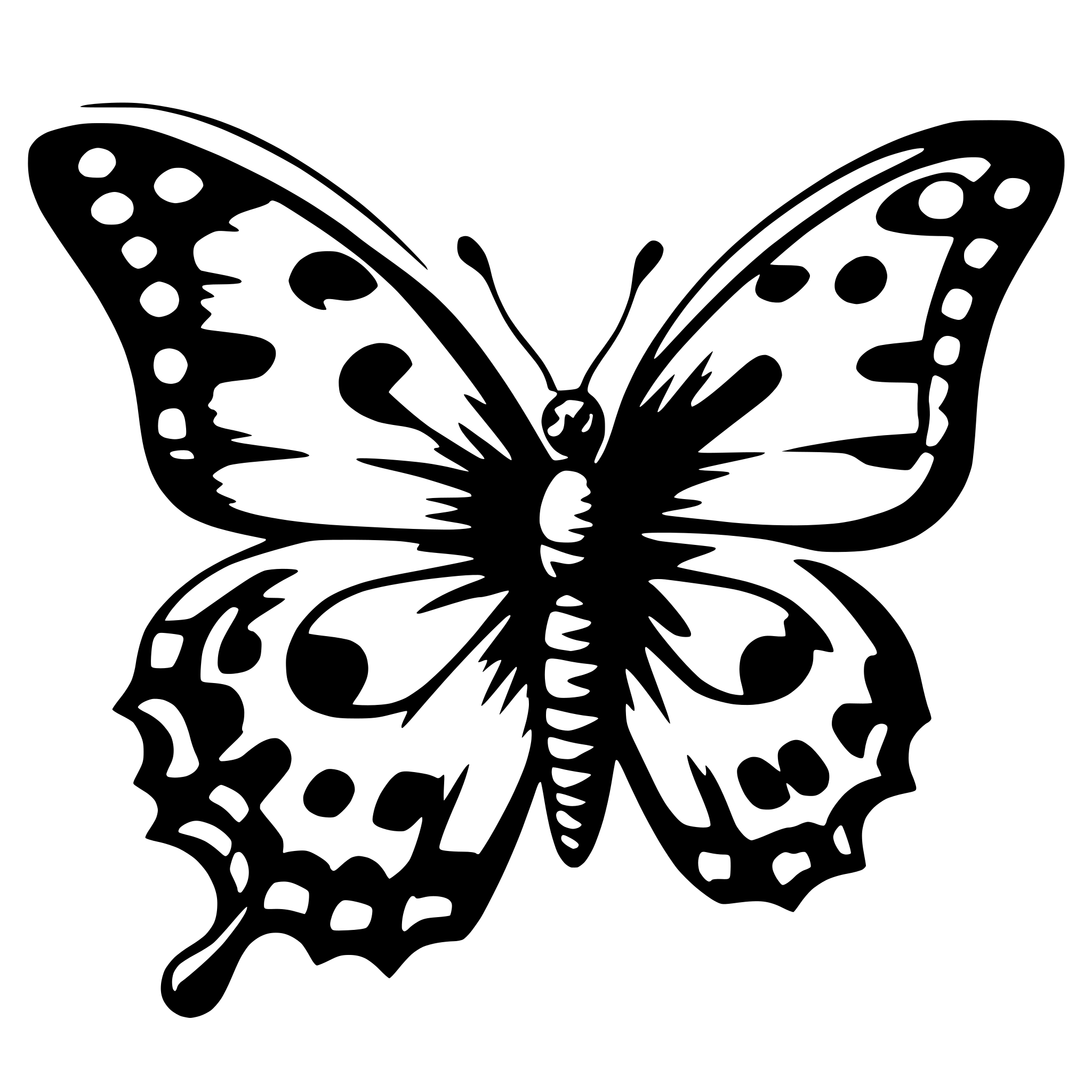 AI-generated SVG of a butterfly