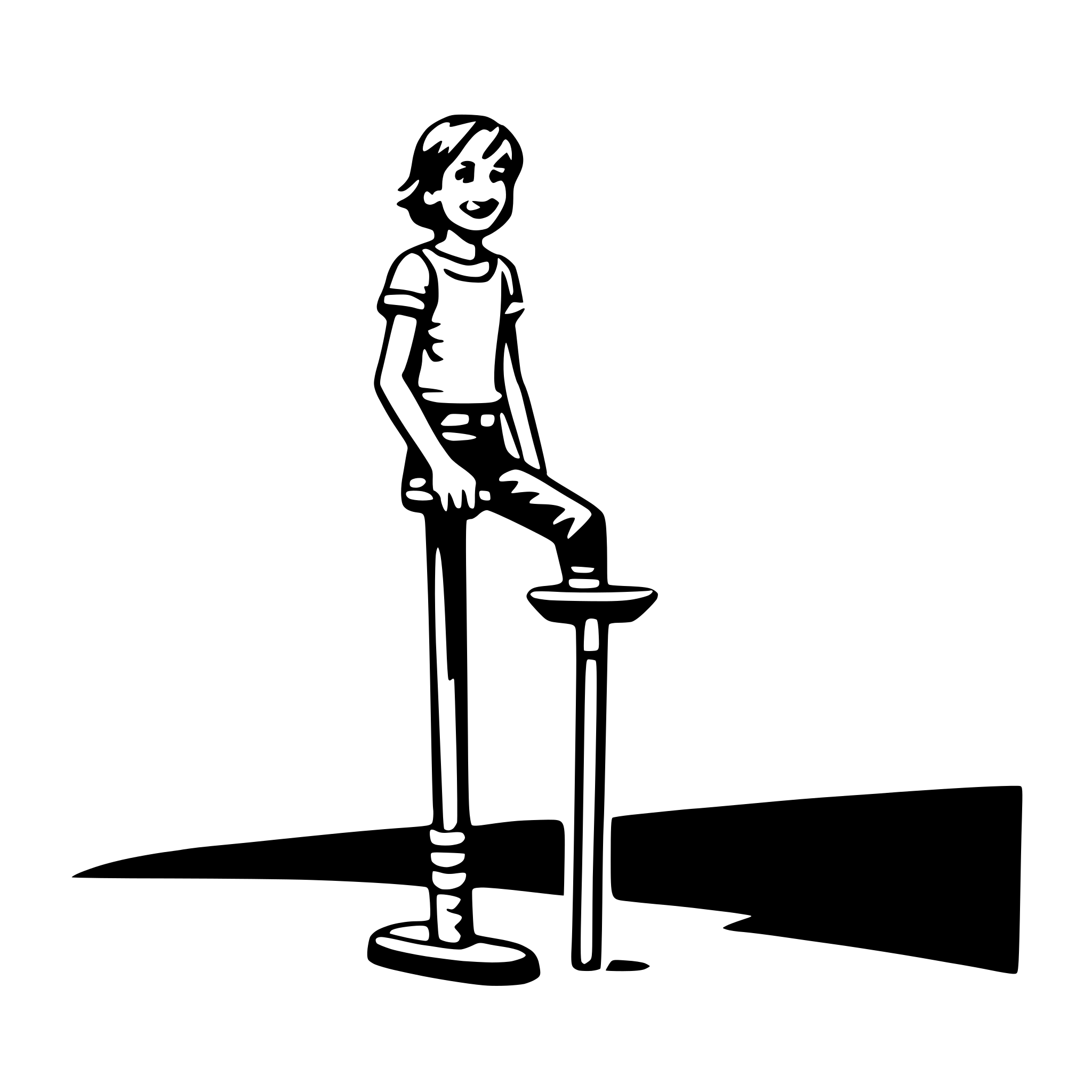 AI-generated SVG of 'pogo stick'