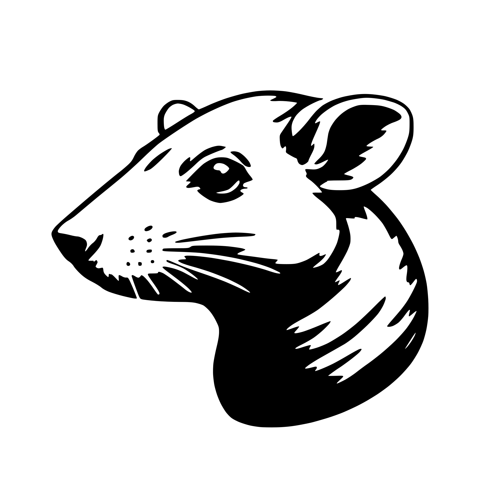 AI-generated SVG of a rat head
