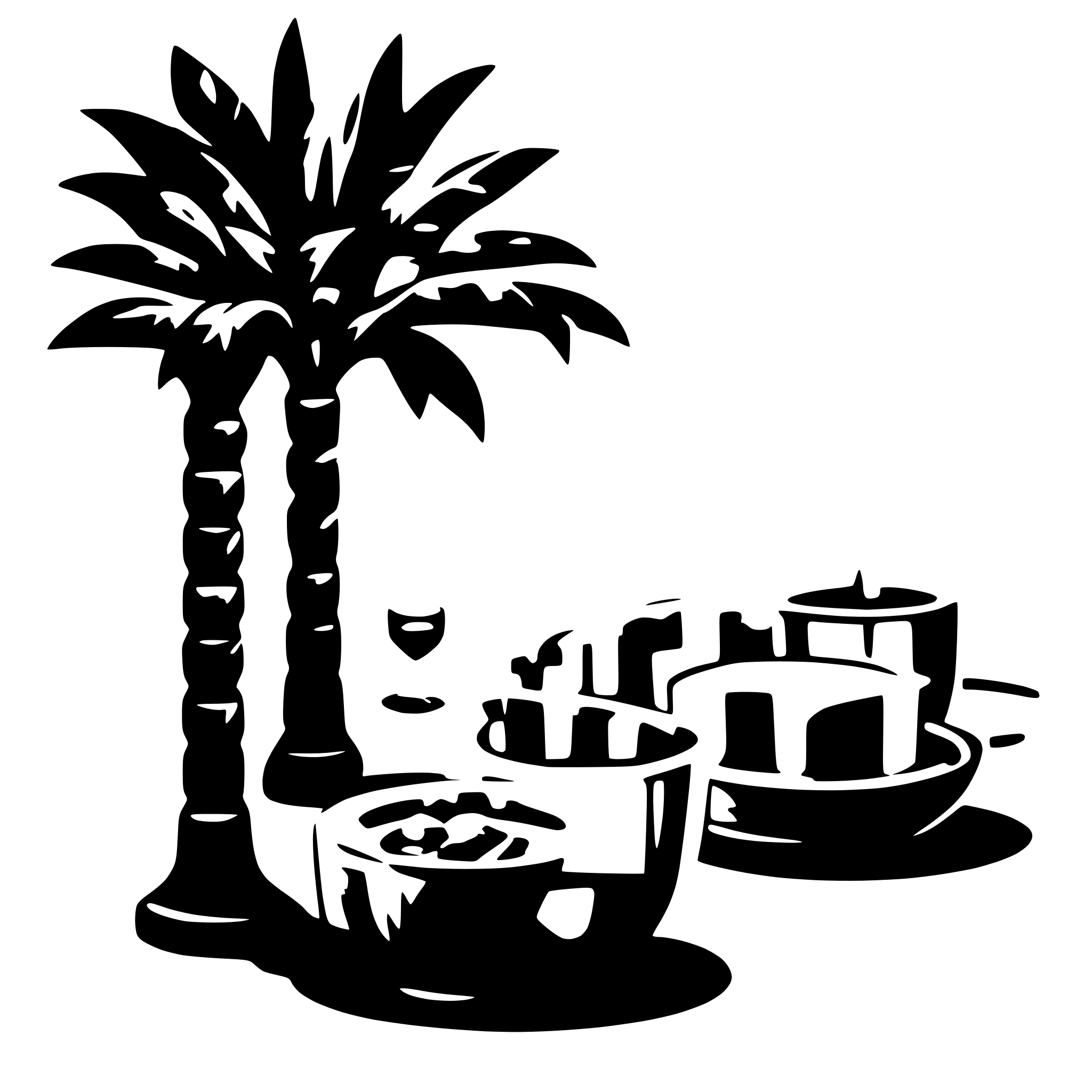 AI-generated SVG of 'بريد إلكتروني'