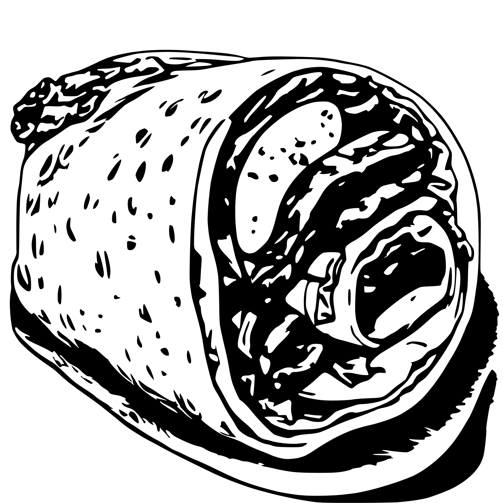 AI-generated SVG of a Bacon egg potato breakfast burrito