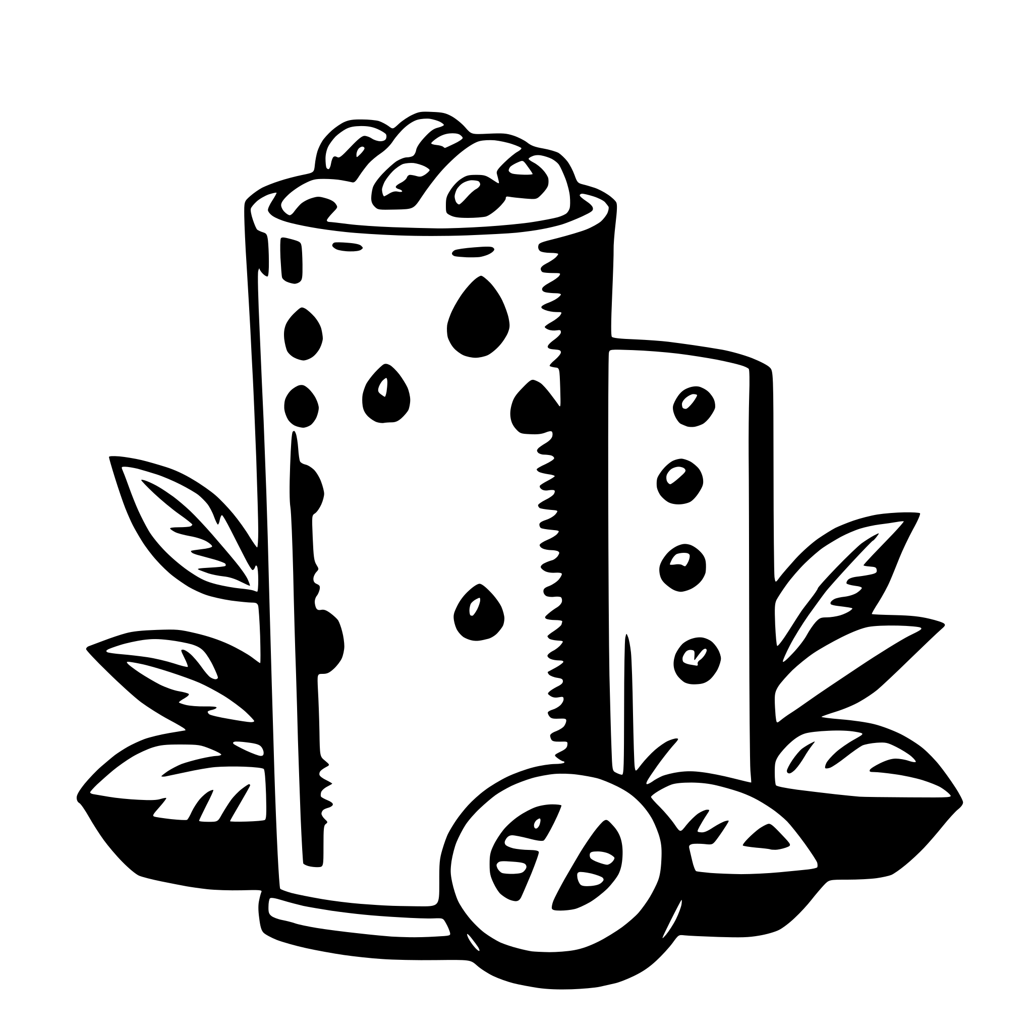 AI-generated SVG of a itzamna