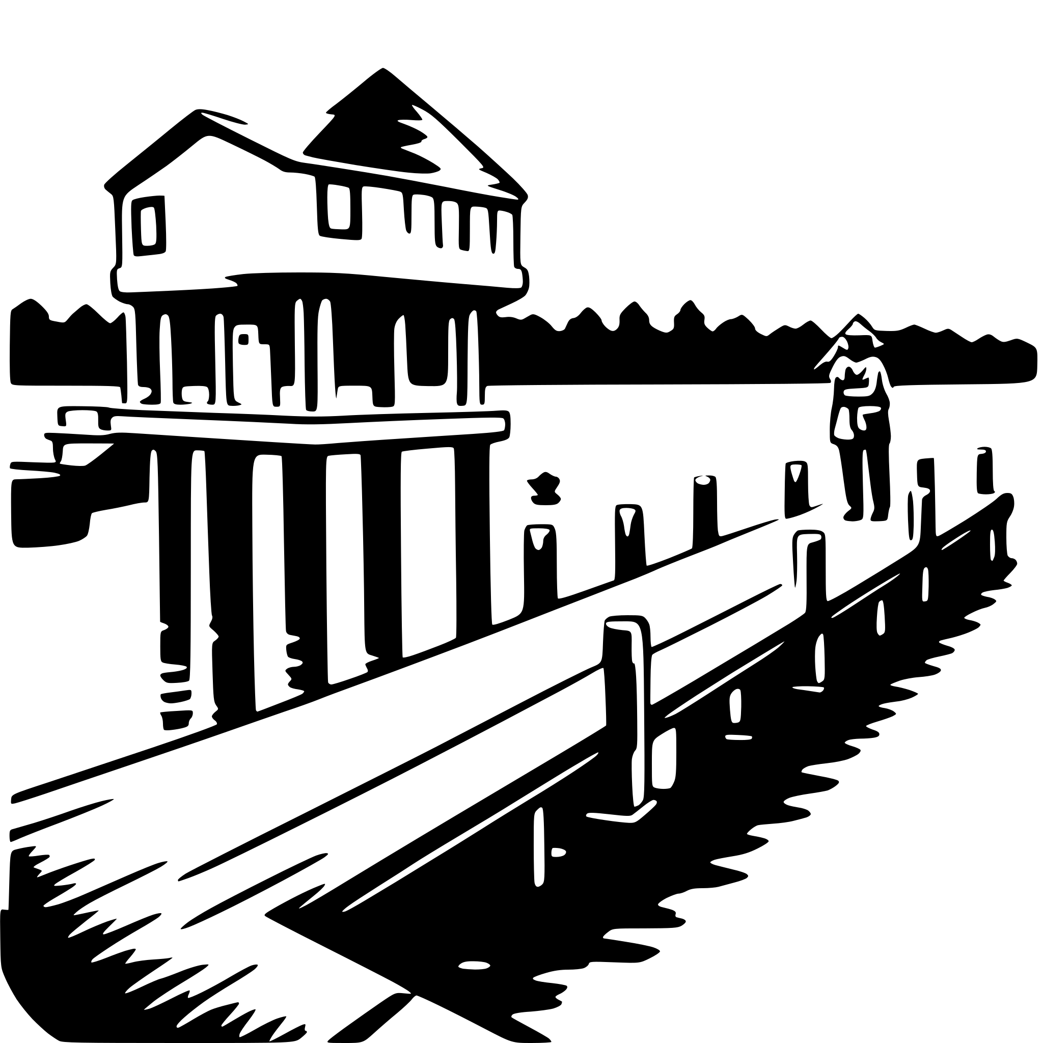 AI-generated SVG of 'fishing pier'