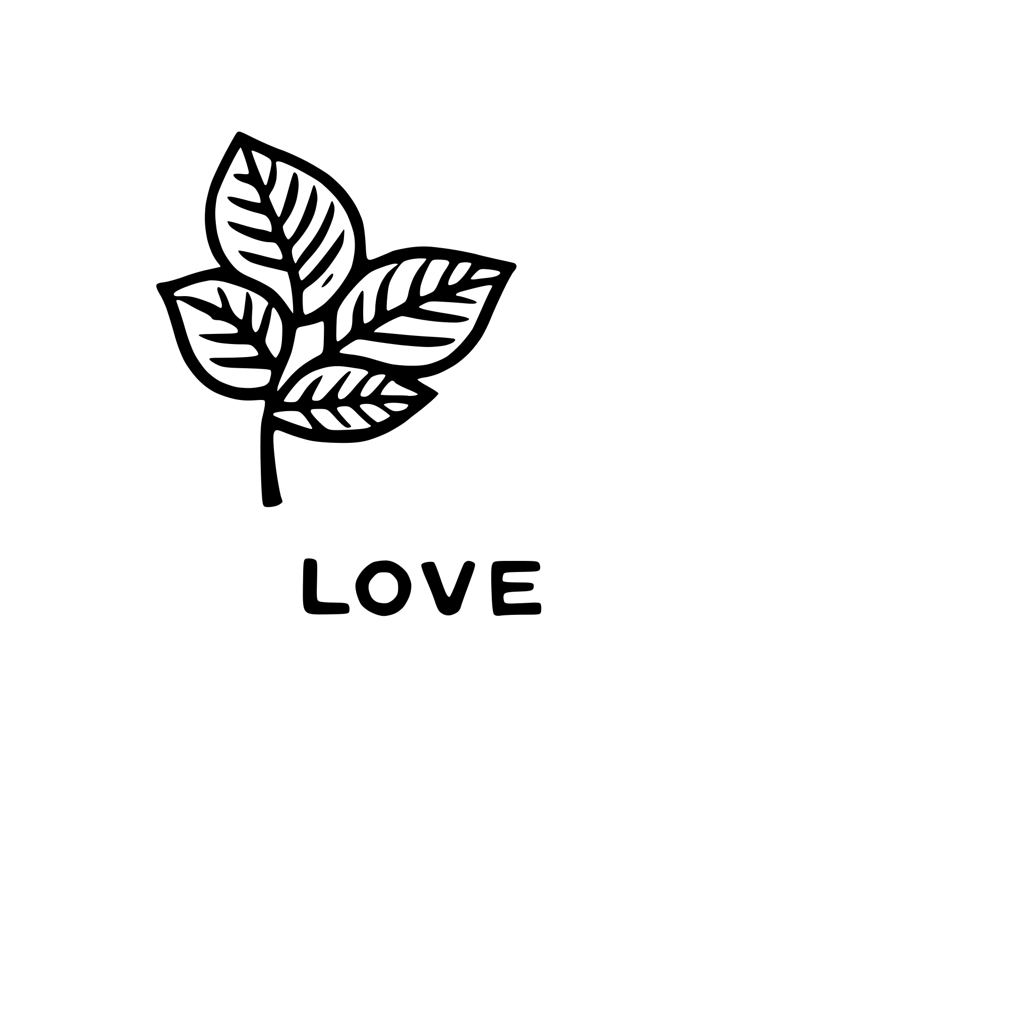 AI-generated SVG of a handwritten love note