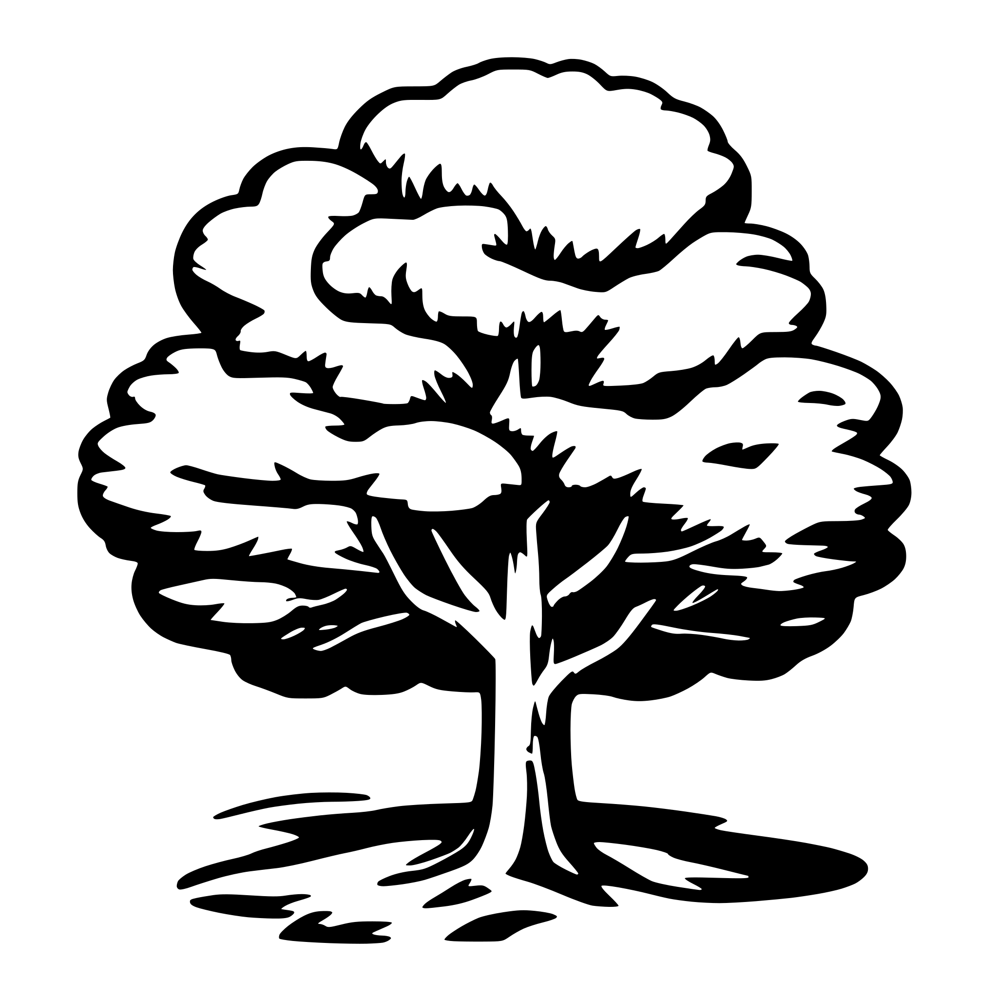 AI-generated SVG of a tree