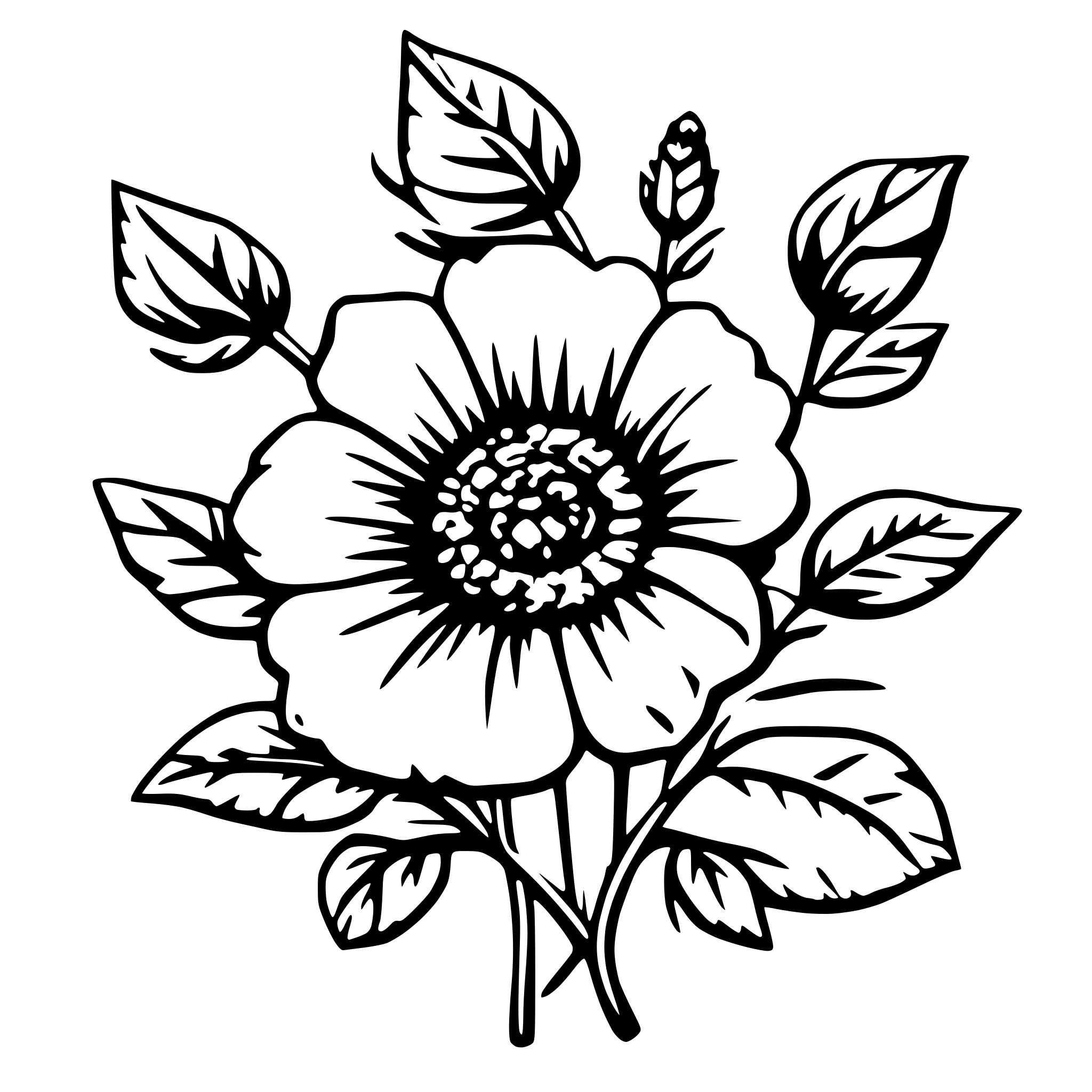 AI-generated SVG of 'floral seamless pattern'