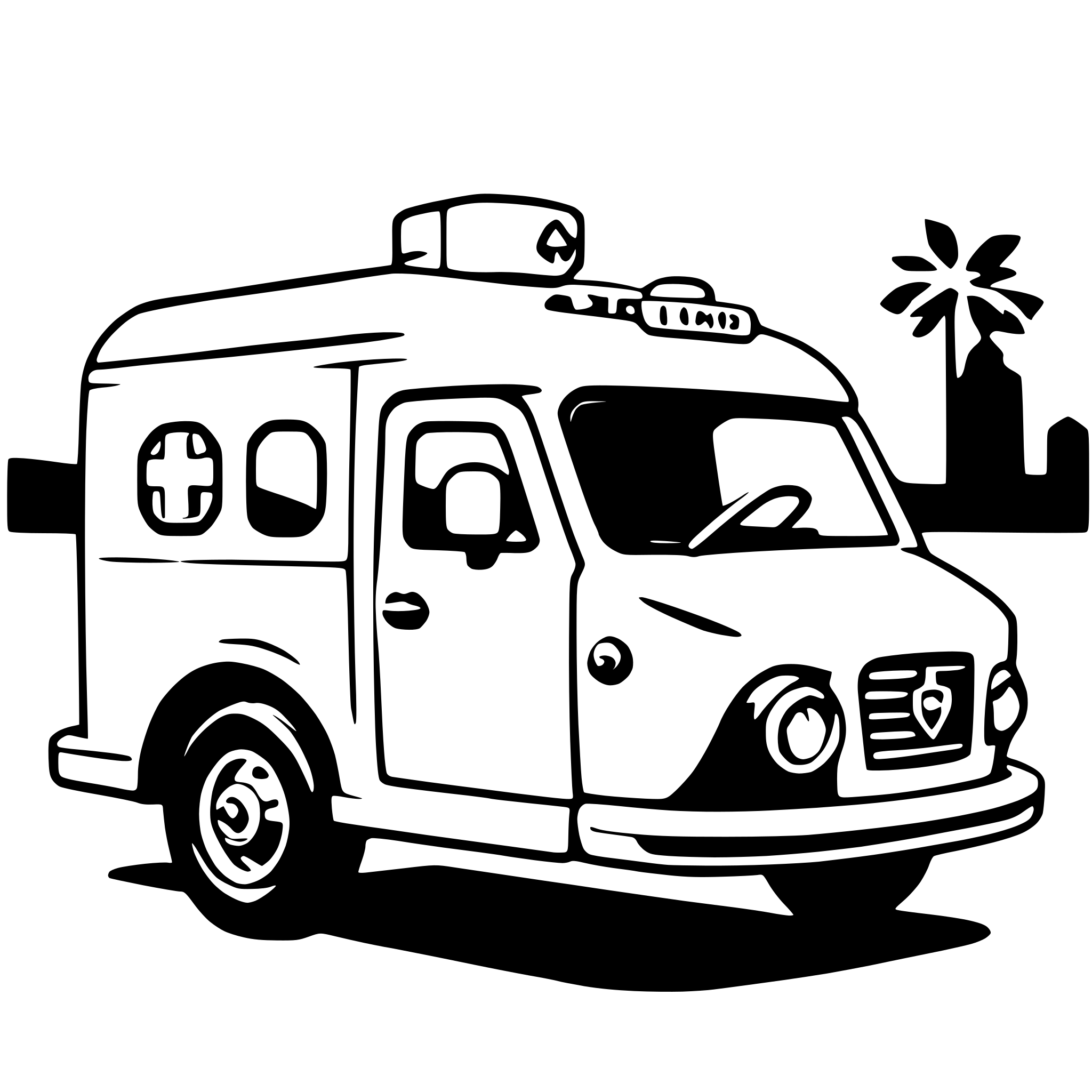 AI-generated SVG of 'ambulance'