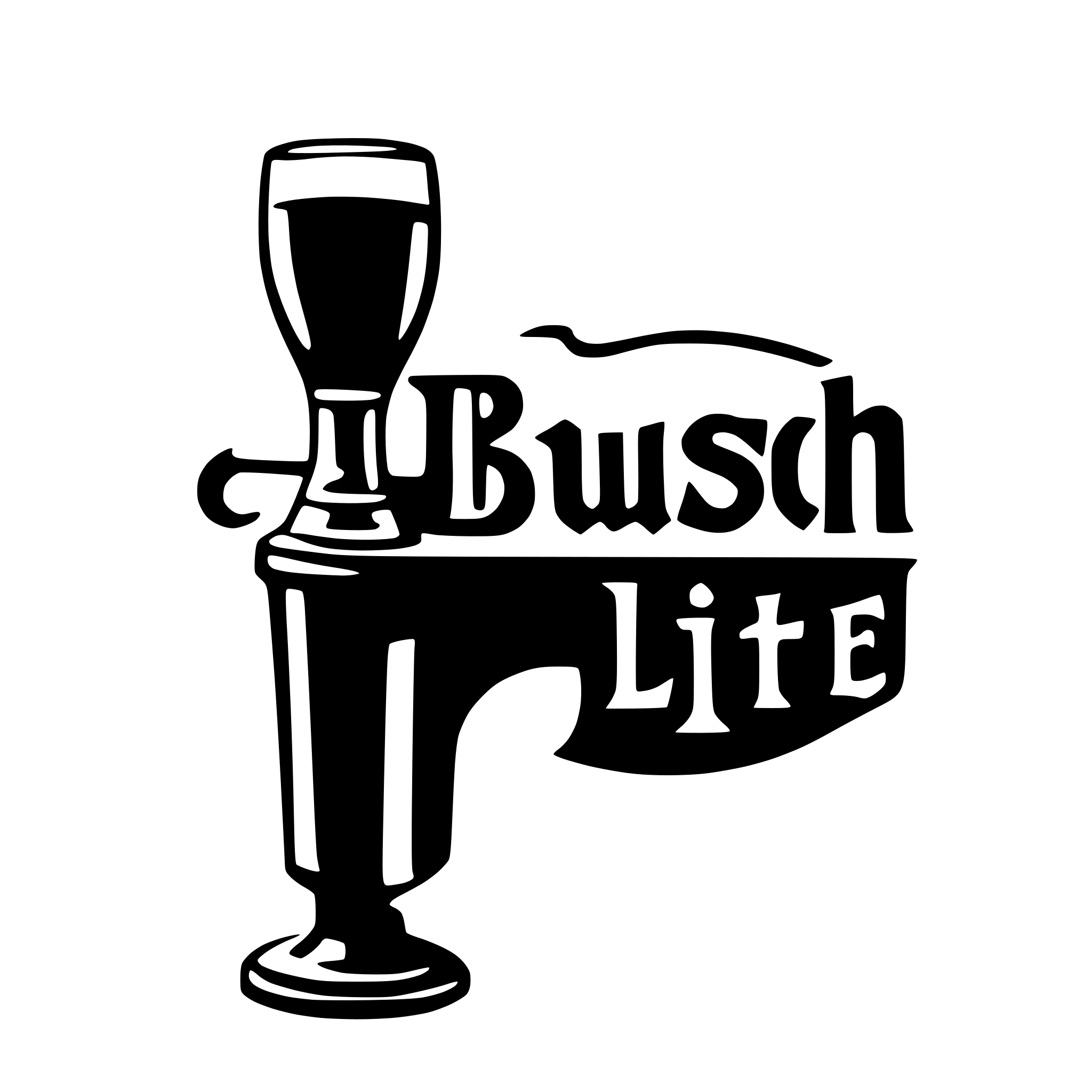 AI-generated SVG of a busch lite beer sign