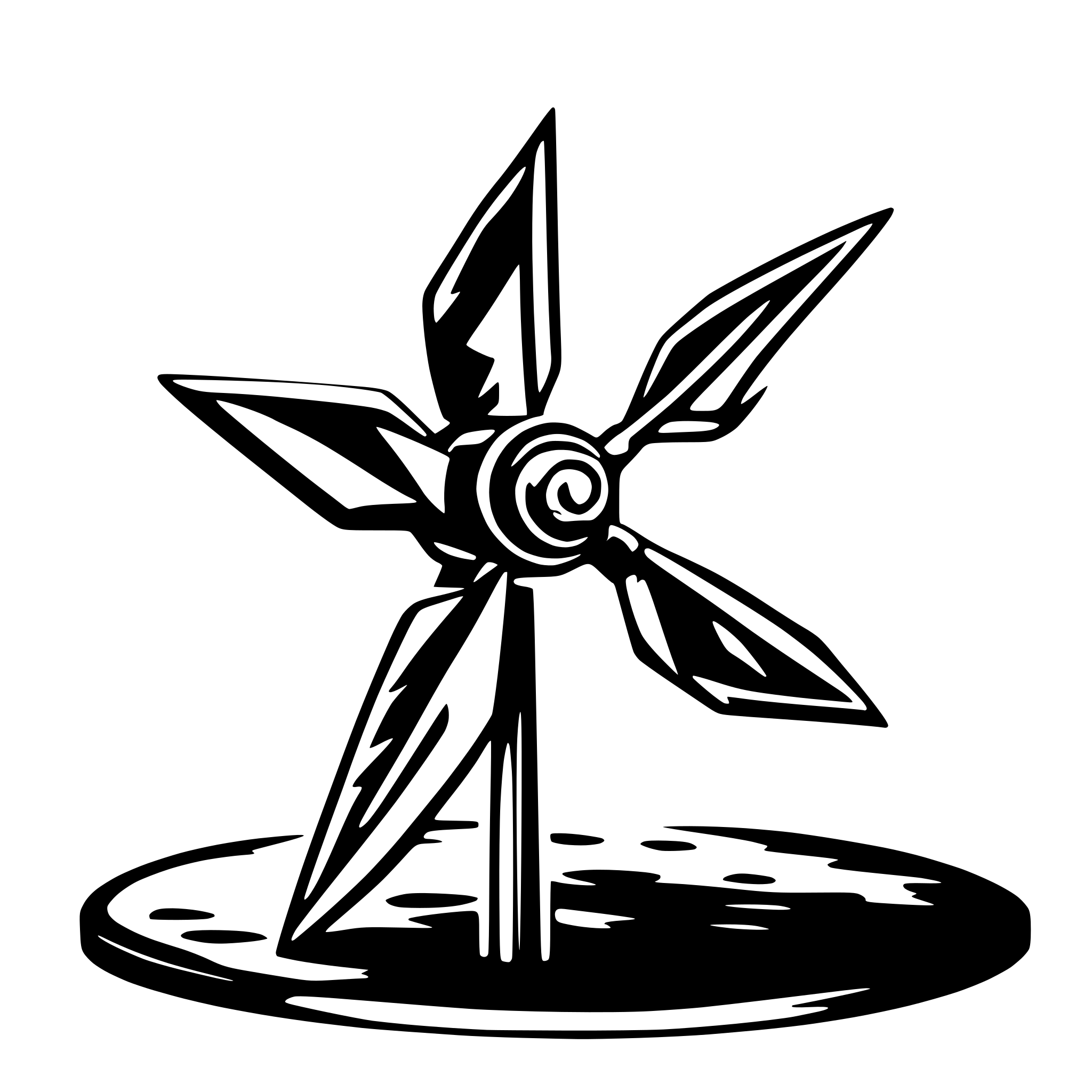 AI-generated SVG of a wind coin Token crypto