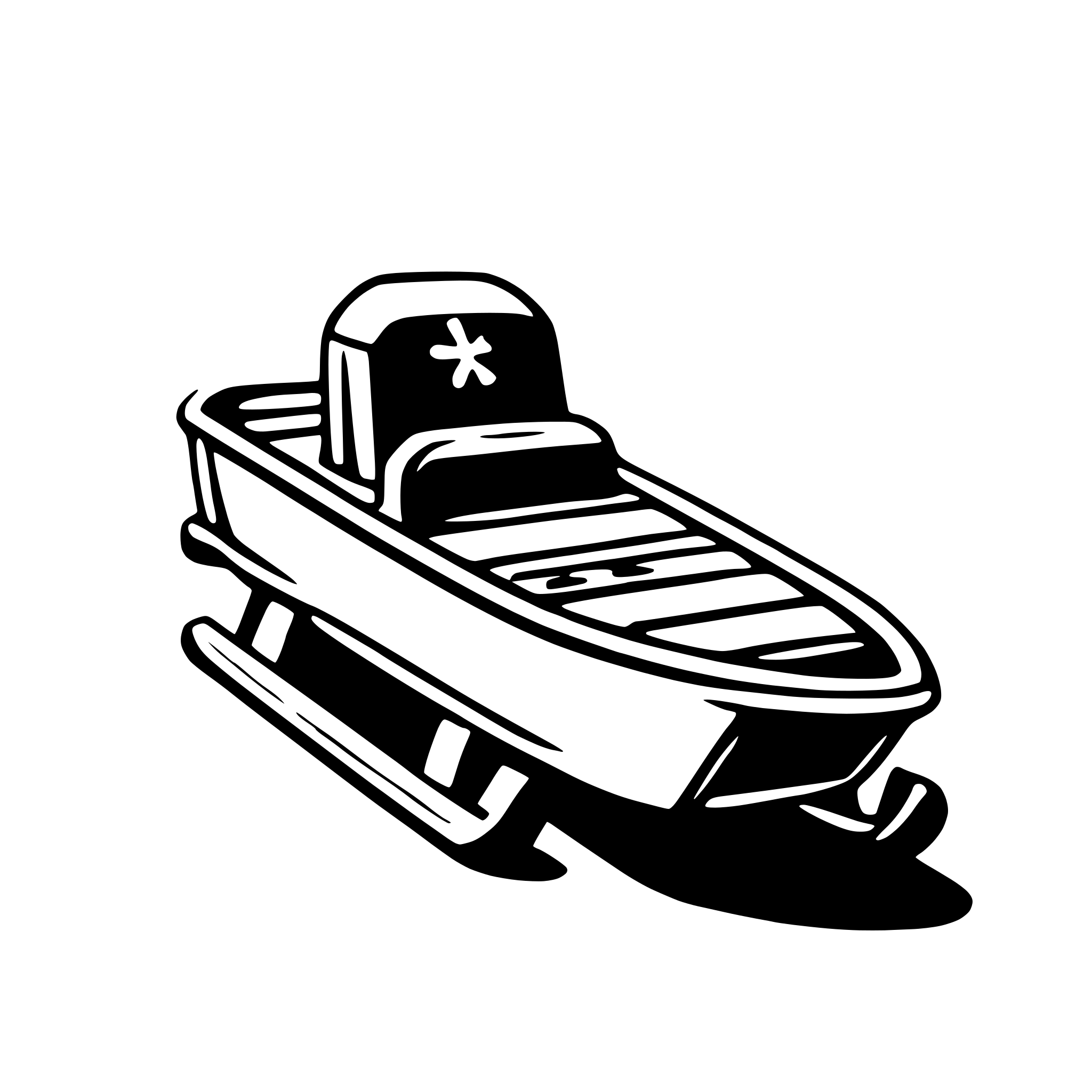 AI-generated SVG of 'sled'