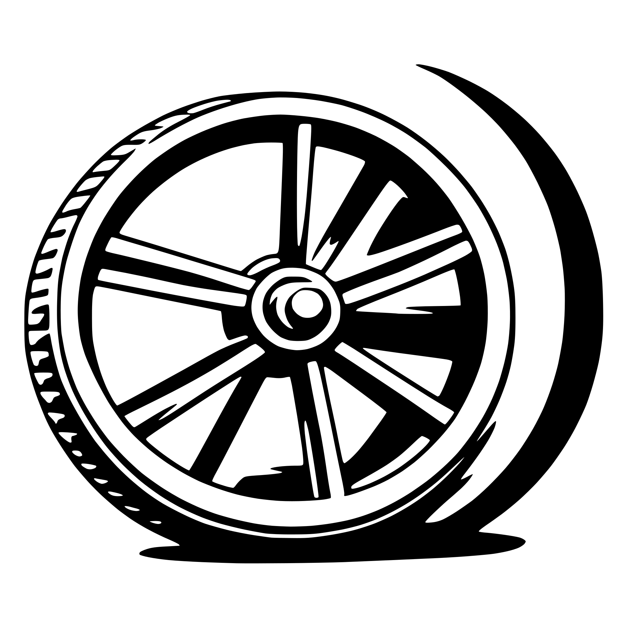 AI-generated SVG of a wheel