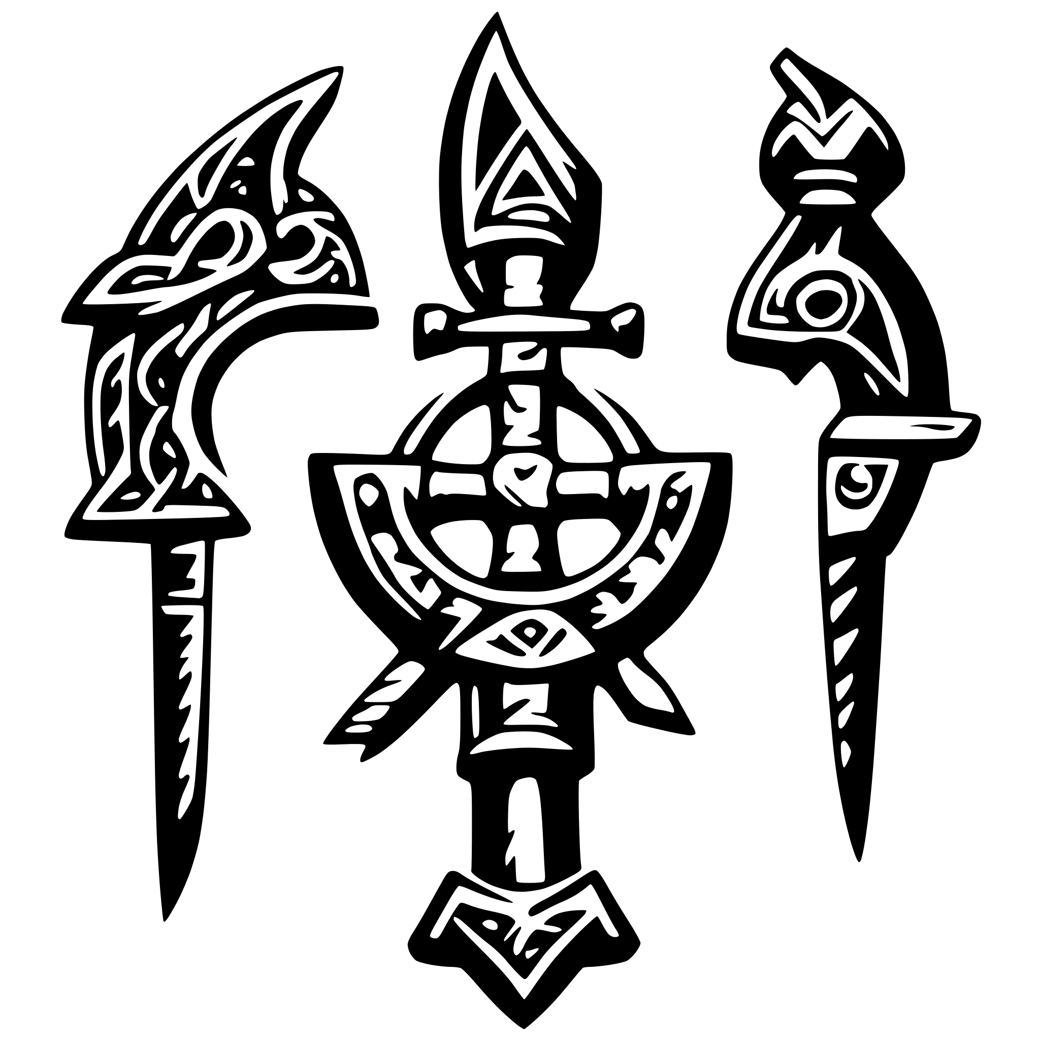 AI-generated SVG of 'viking symbols'