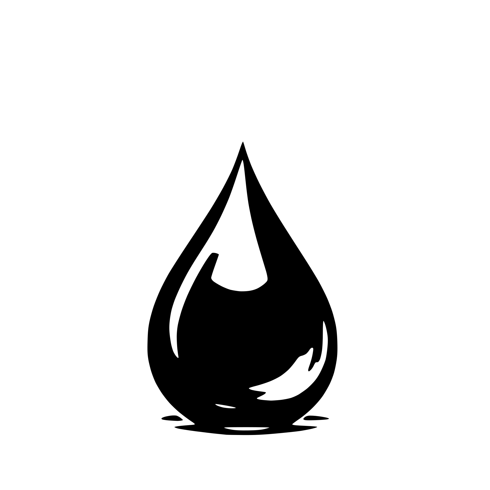 AI-generated SVG of 'a minimal and simple water droplet, solid color'