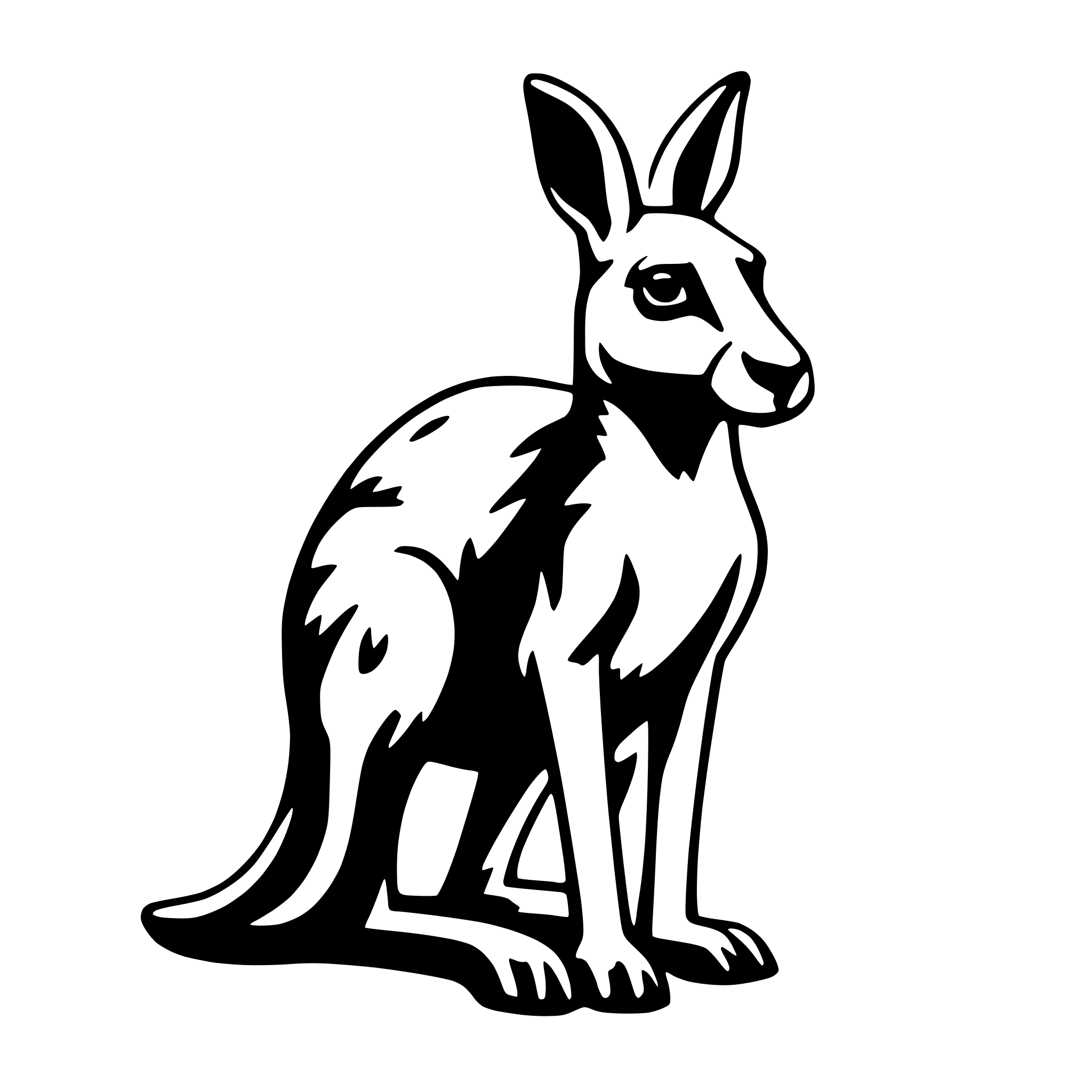 AI-generated SVG of 'kangaroo'