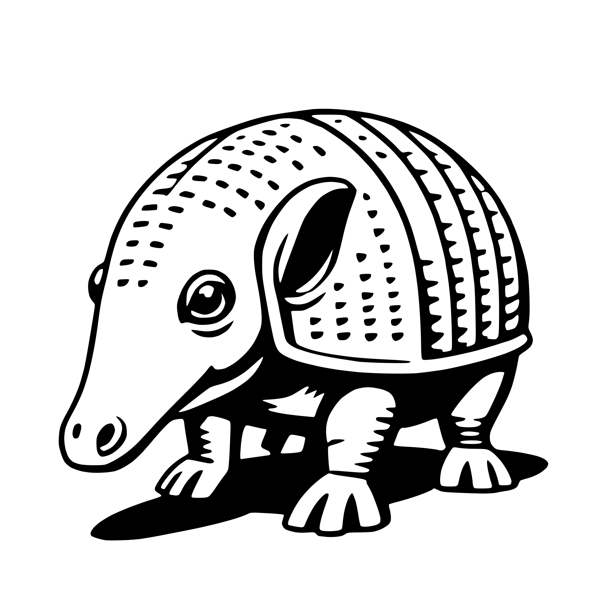 AI-generated SVG of 'armadillo'