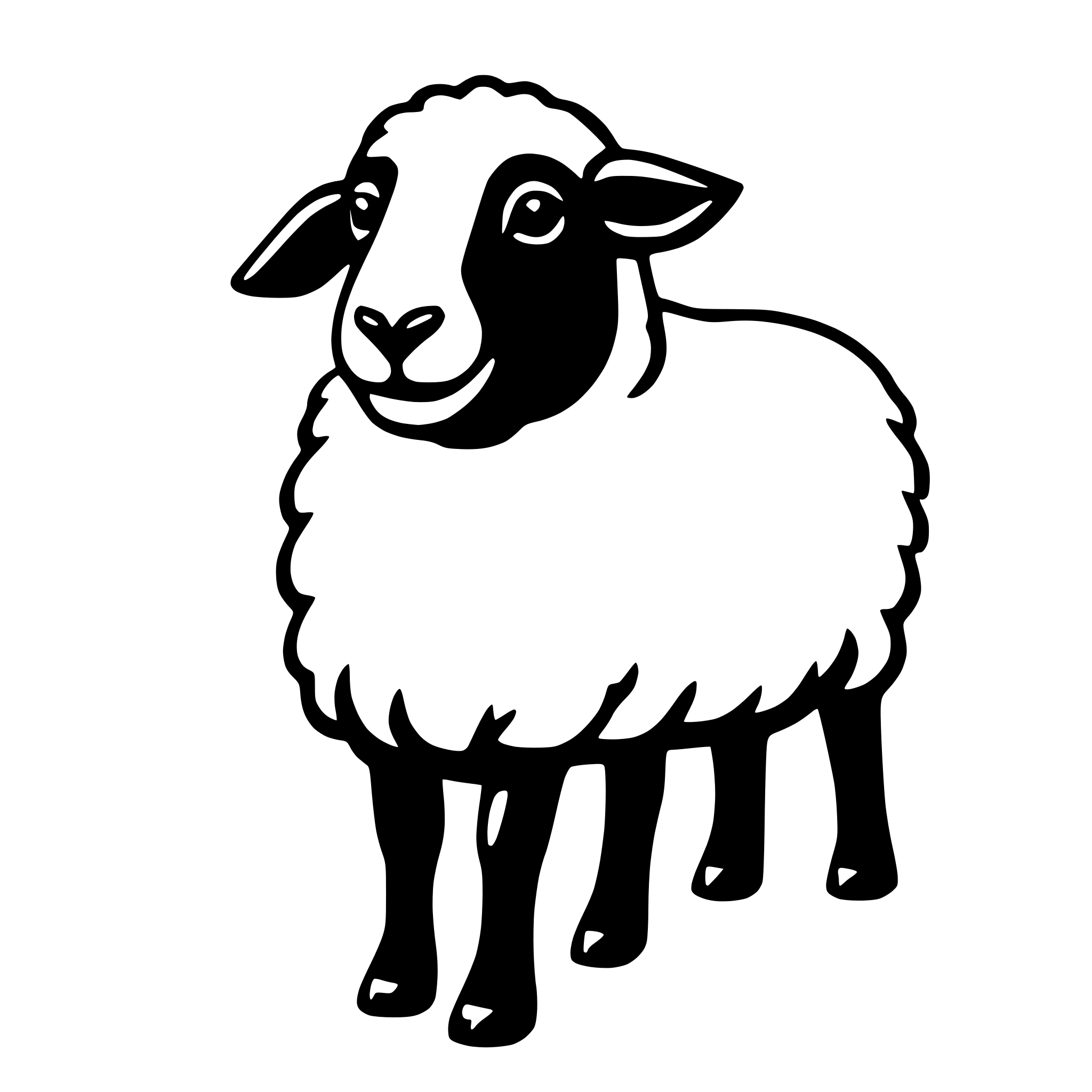 AI-generated SVG of 'sheep'